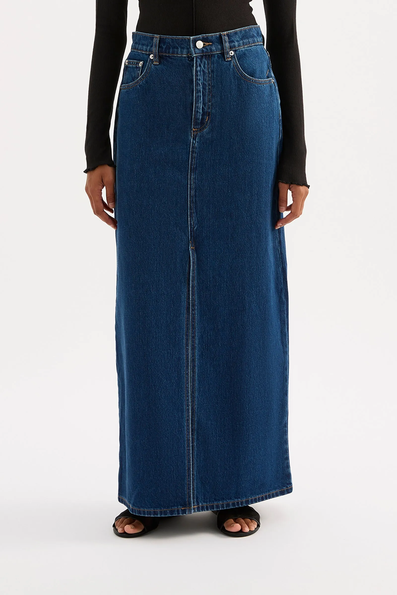 SIA DENIM MAXI SKIRT sold by Nude Lucy product image thumbnail 2