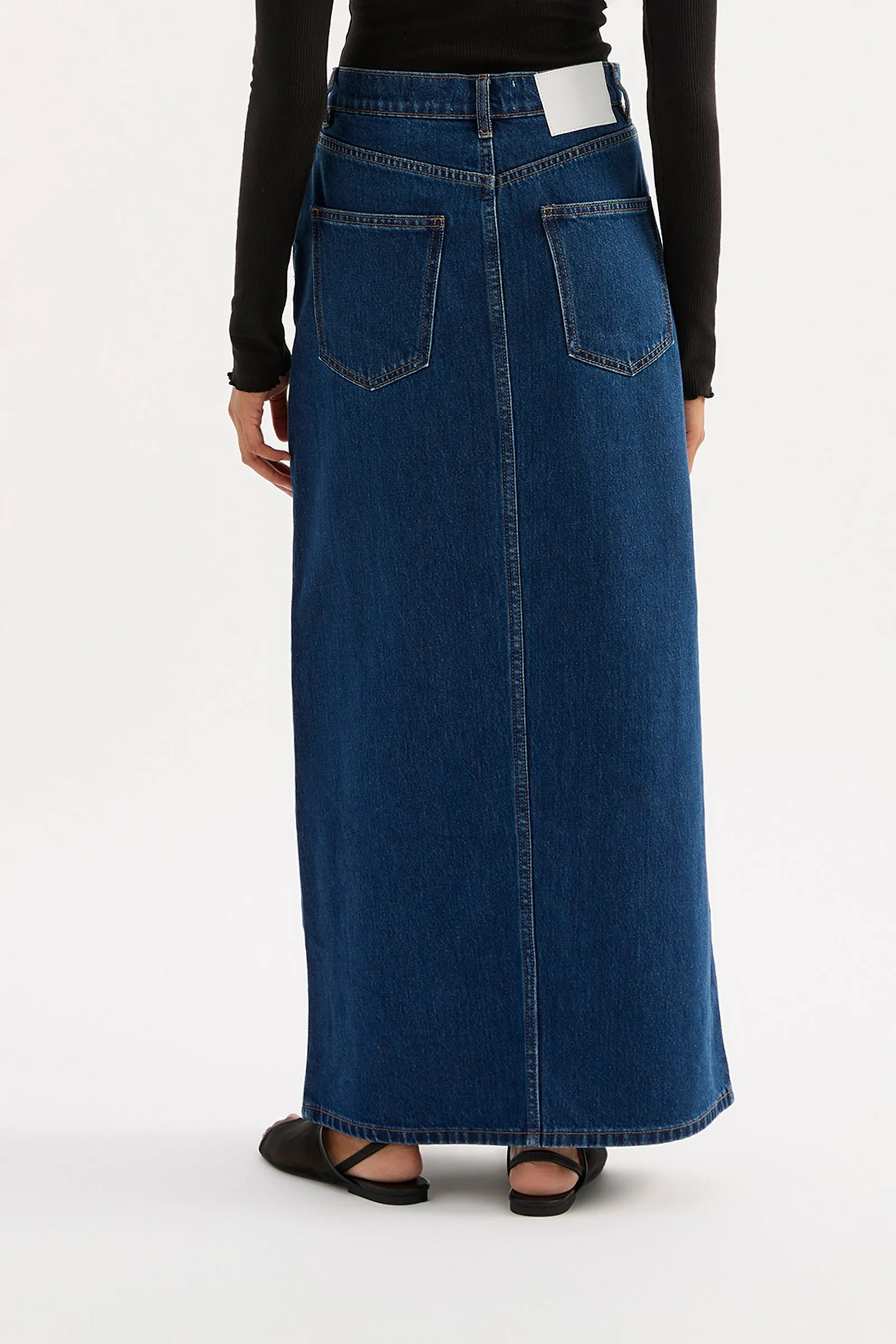 SIA DENIM MAXI SKIRT sold by Nude Lucy product image thumbnail 4