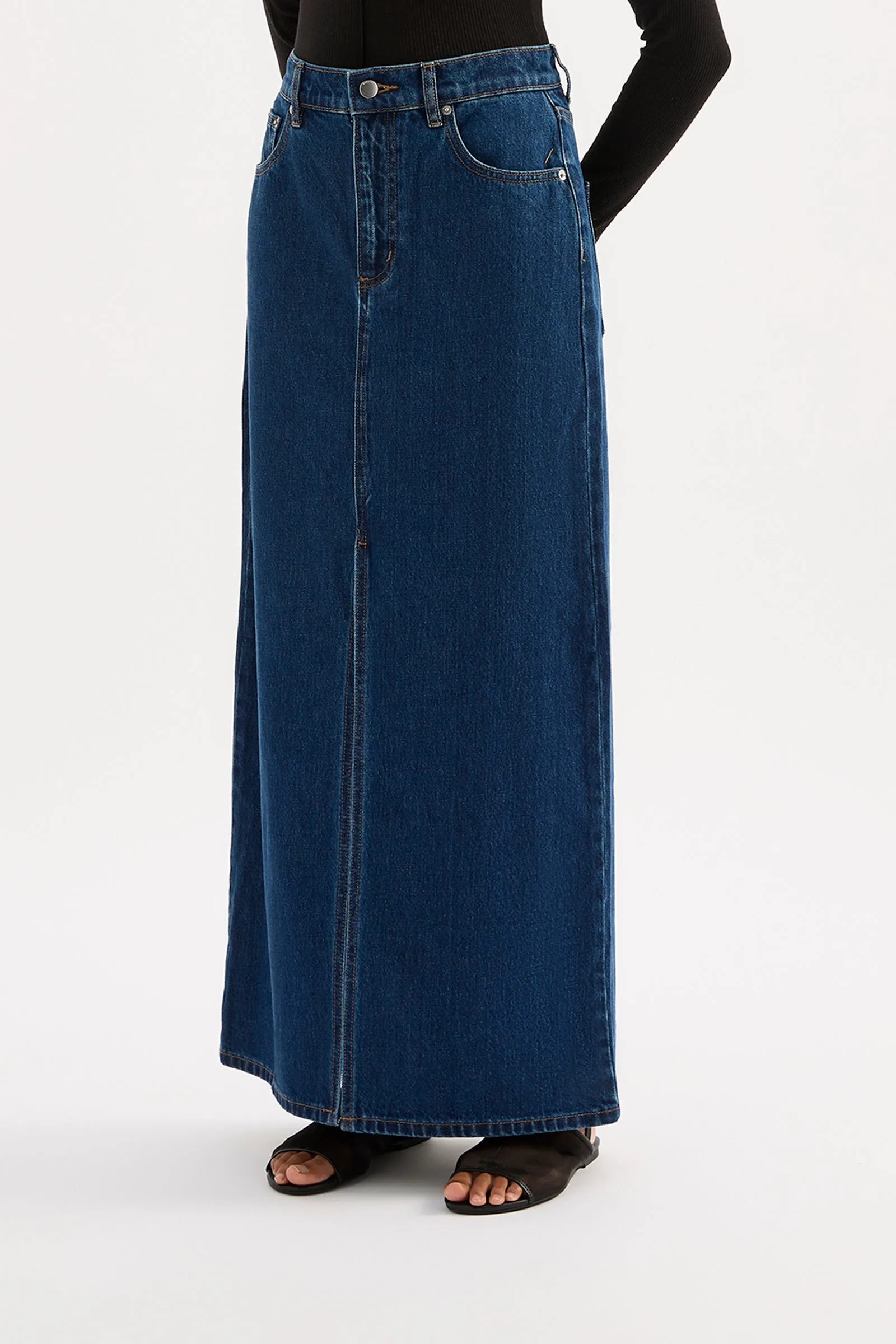 SIA DENIM MAXI SKIRT sold by Nude Lucy product image thumbnail 3