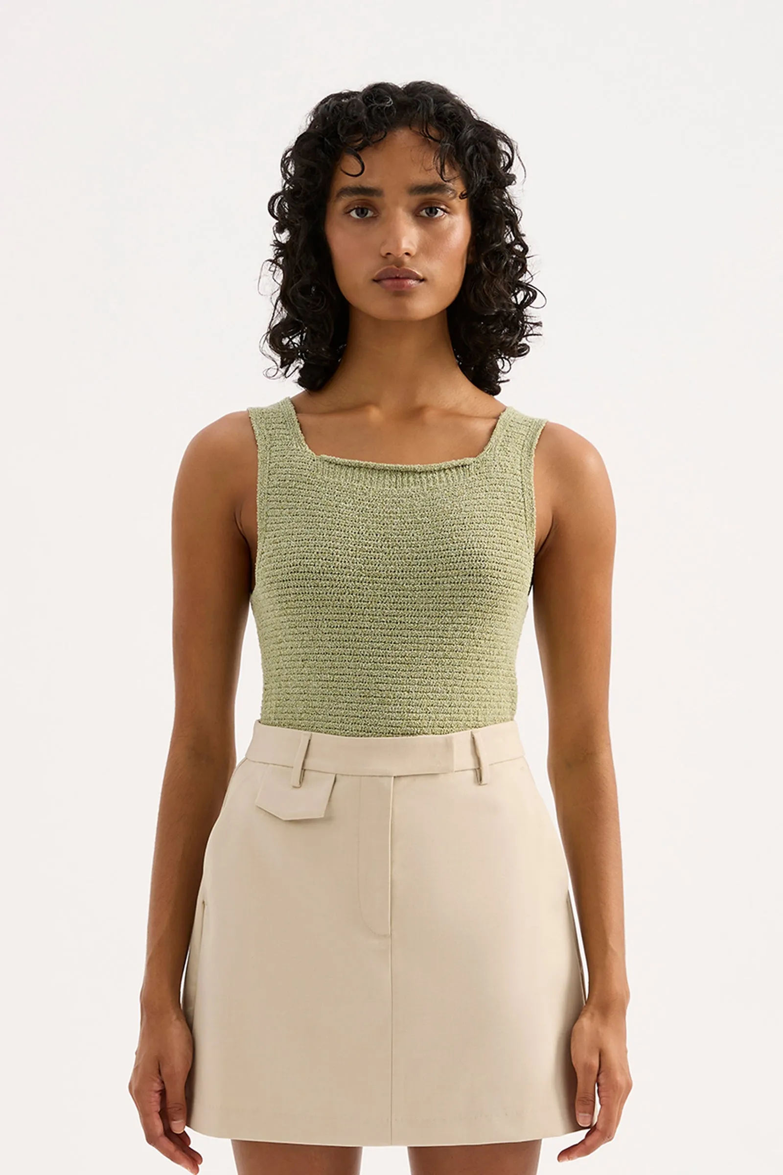 MIRU KNIT TANK sold by Nude Lucy