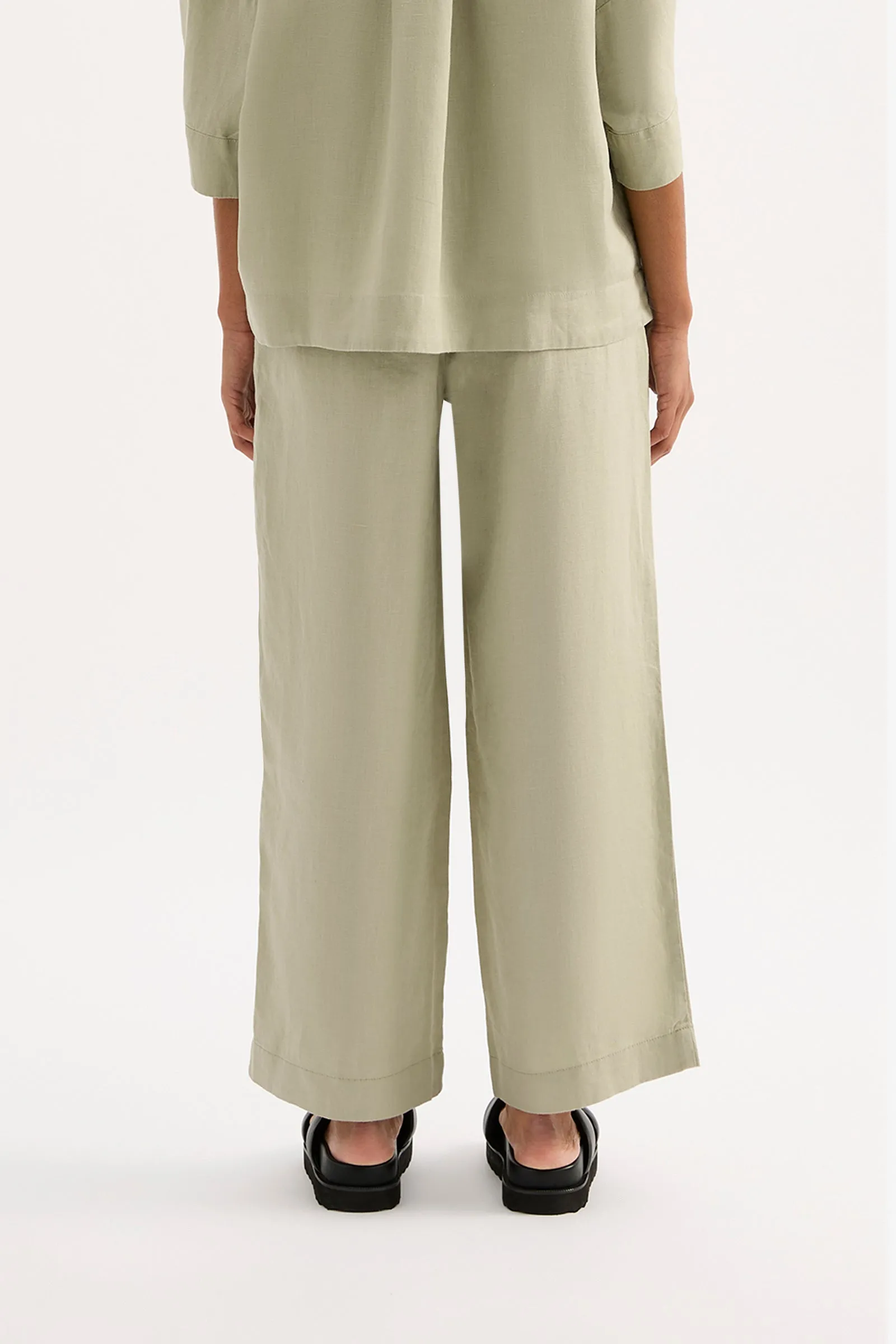 LOUNGE LINEN CROP PANT sold by Nude Lucy product image thumbnail 4