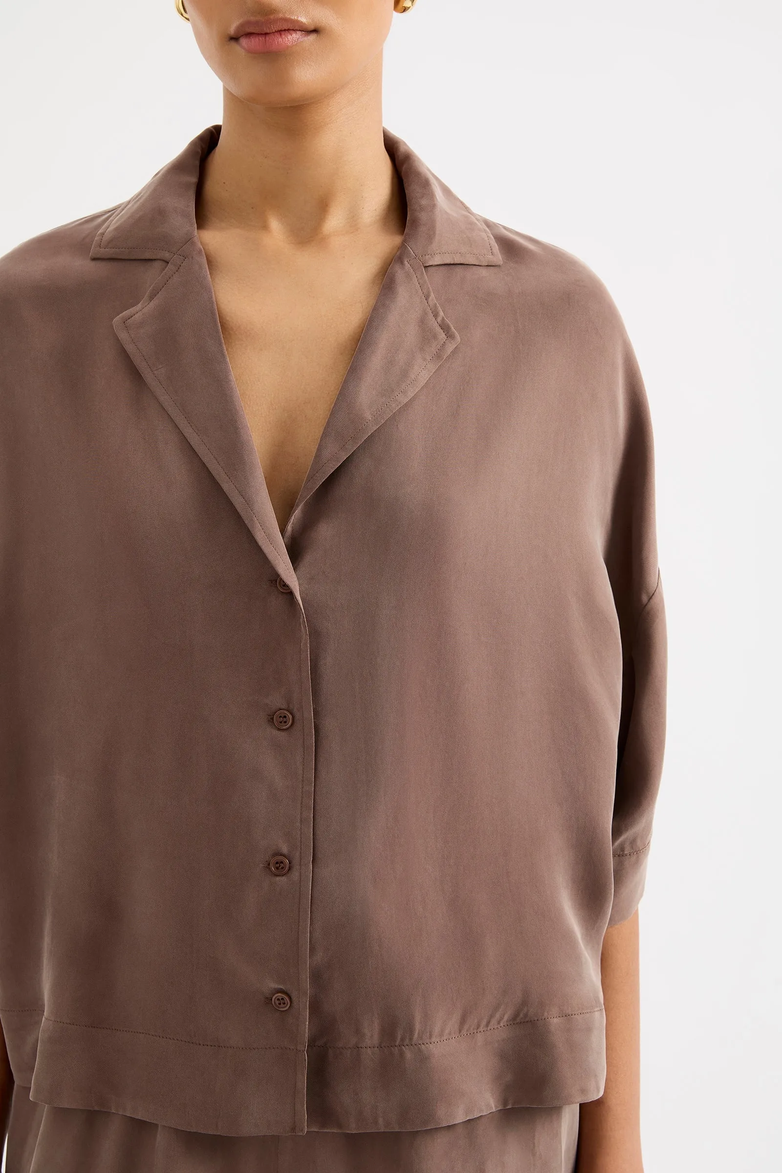 RIKA SS CUPRO SHIRT sold by Nude Lucy product image thumbnail 5