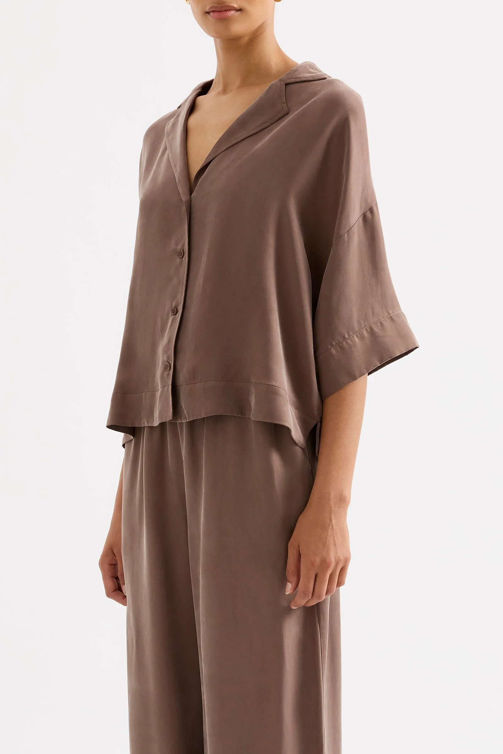 RIKA SS CUPRO SHIRT sold by Nude Lucy product image thumbnail 3