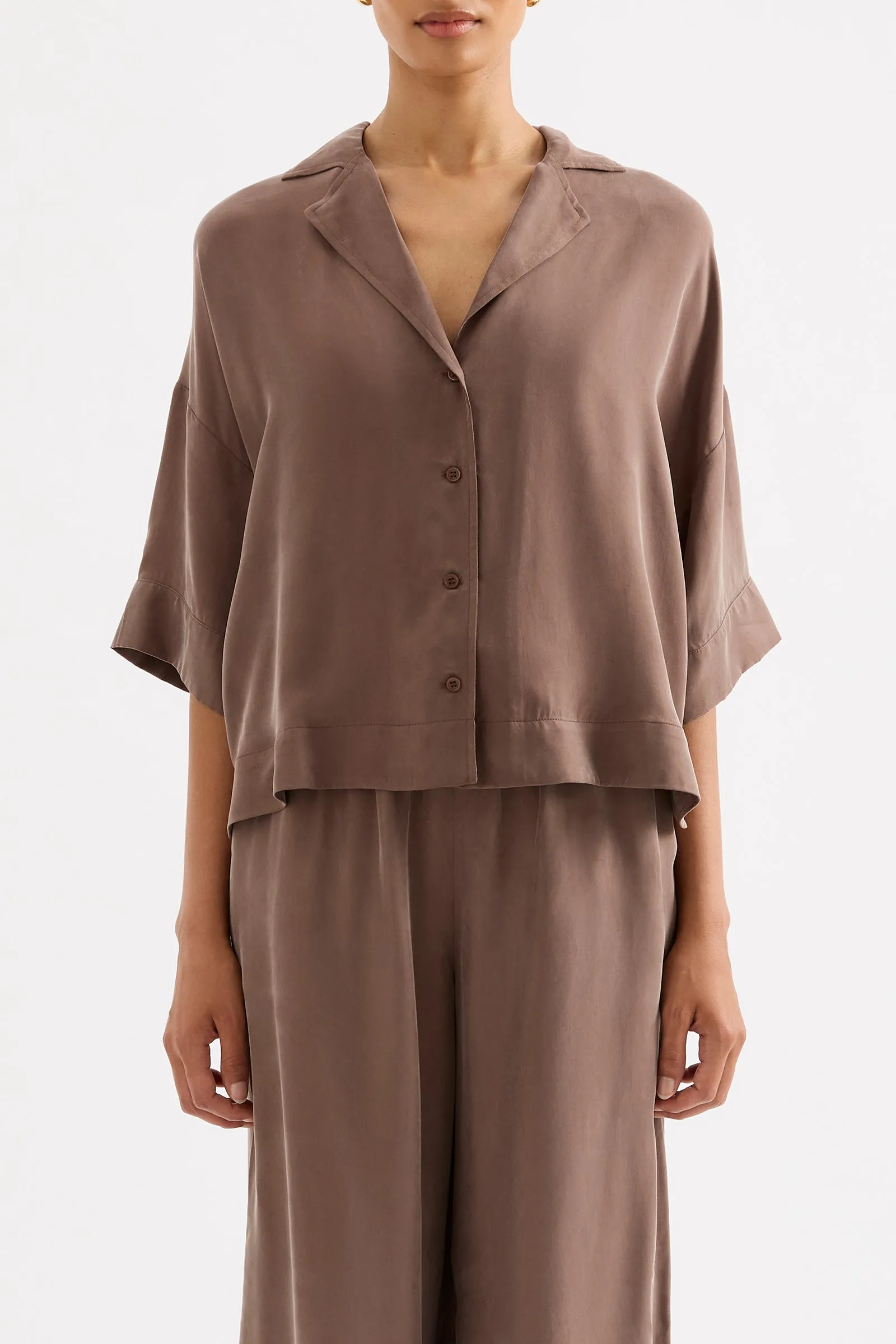 RIKA SS CUPRO SHIRT sold by Nude Lucy product image thumbnail 2