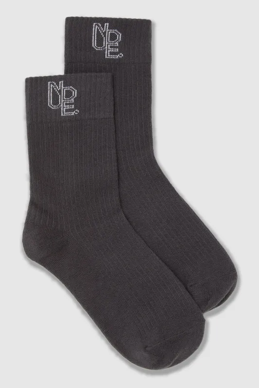 NUDE. Emblem Sock made by Nude Lucy