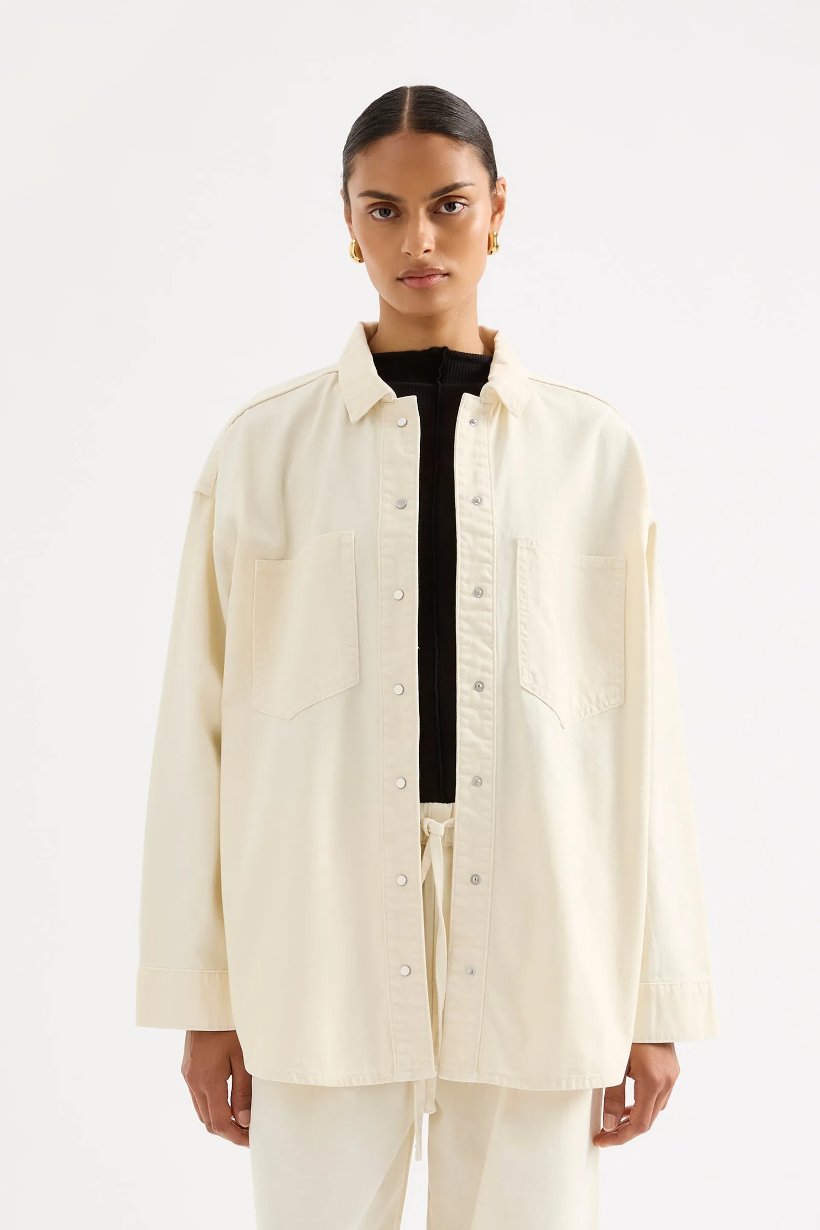 ESME DENIM OVERSHIRT sold by Nude Lucy