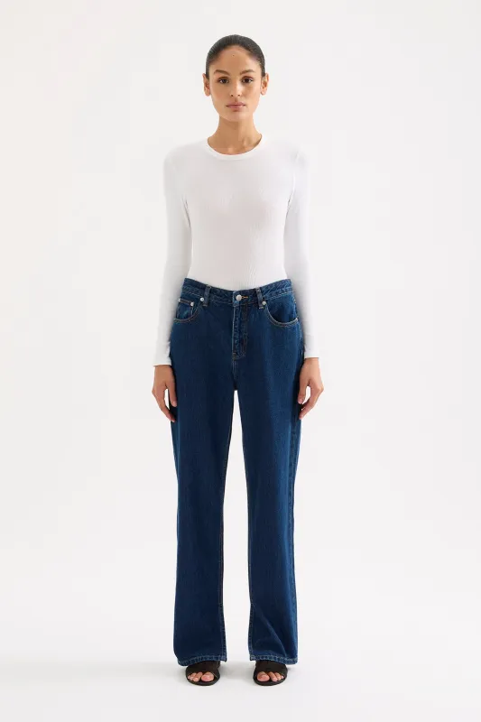 ORGANIC SPLIT HEM JEAN sold by Nude Lucy