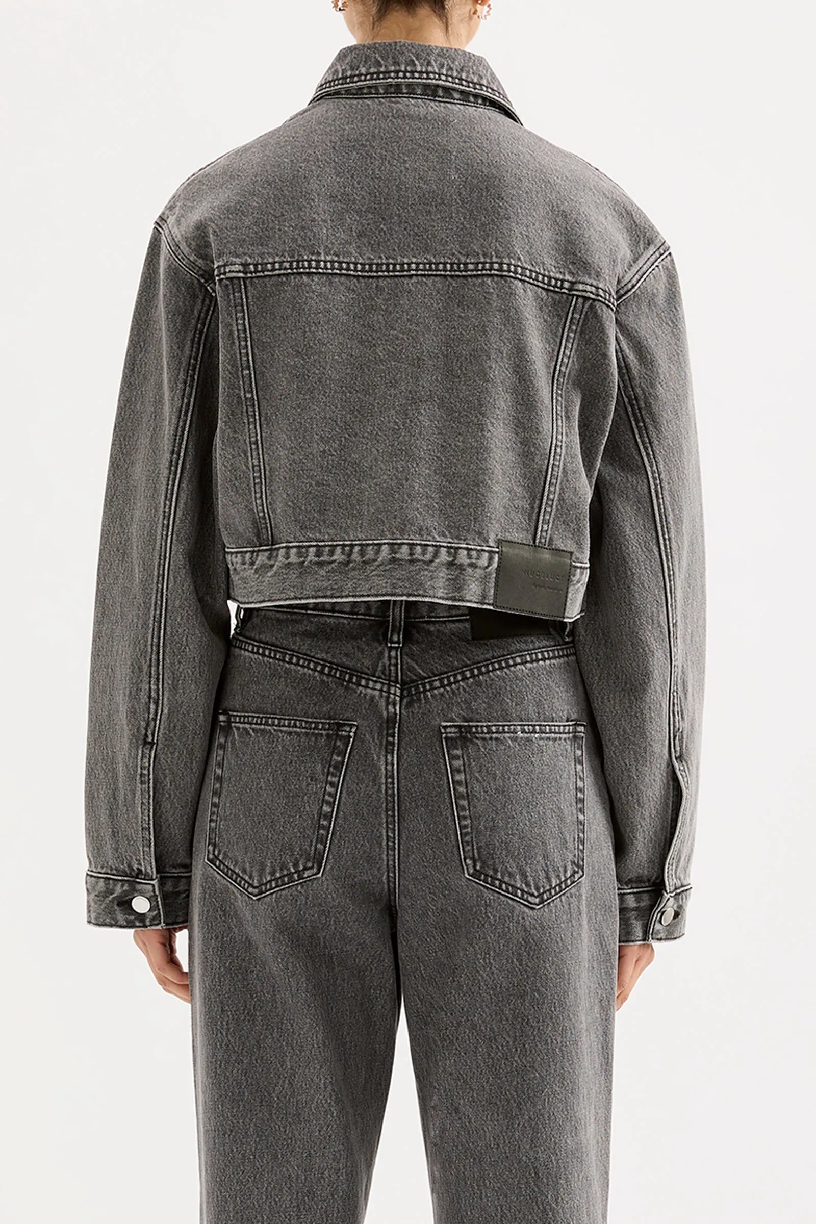 ORGANIC DENIM CROP JACKET sold by Nude Lucy product image thumbnail 4