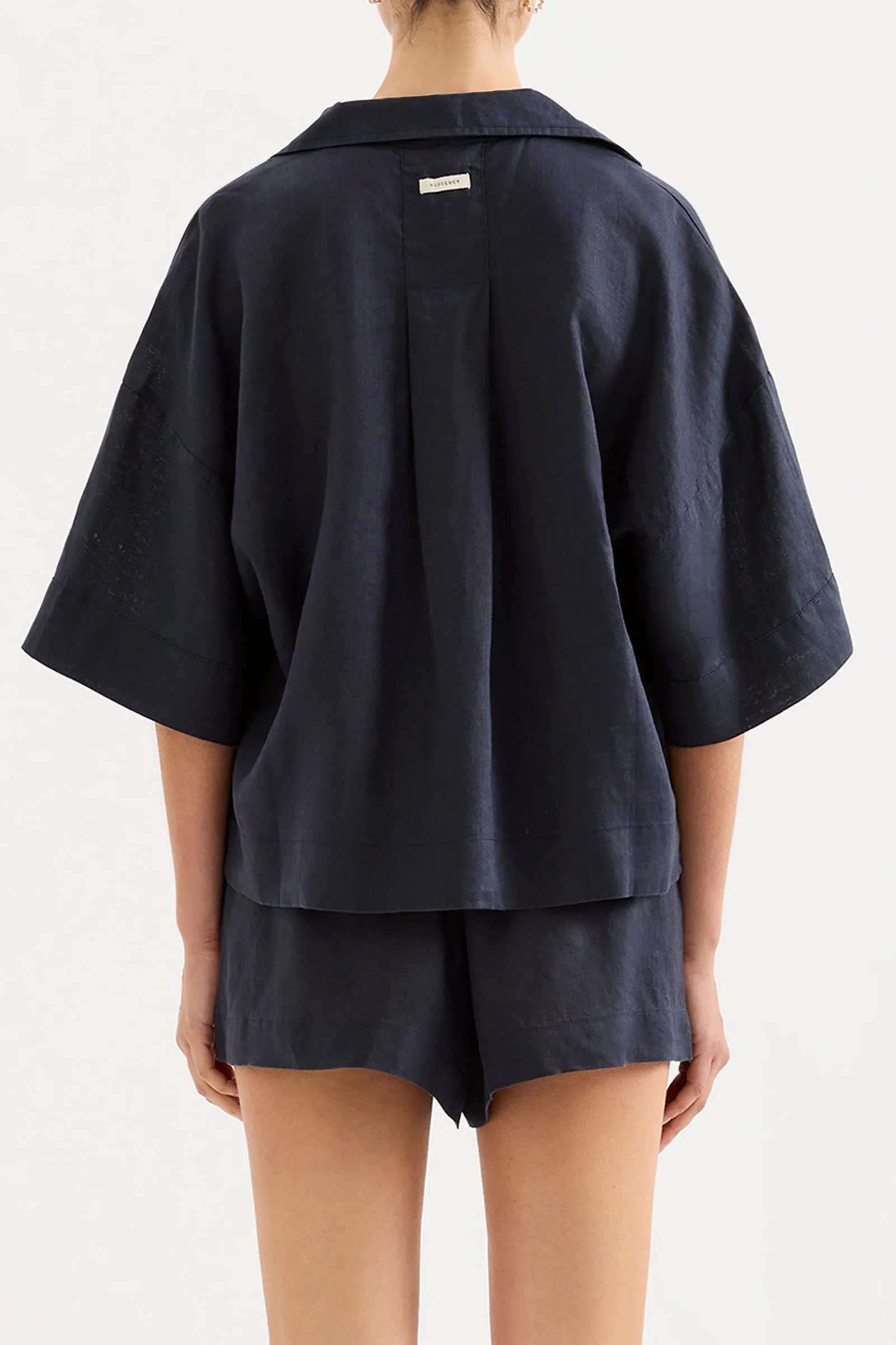 LOUNGE LINEN SHIRT sold by Nude Lucy product image thumbnail 4