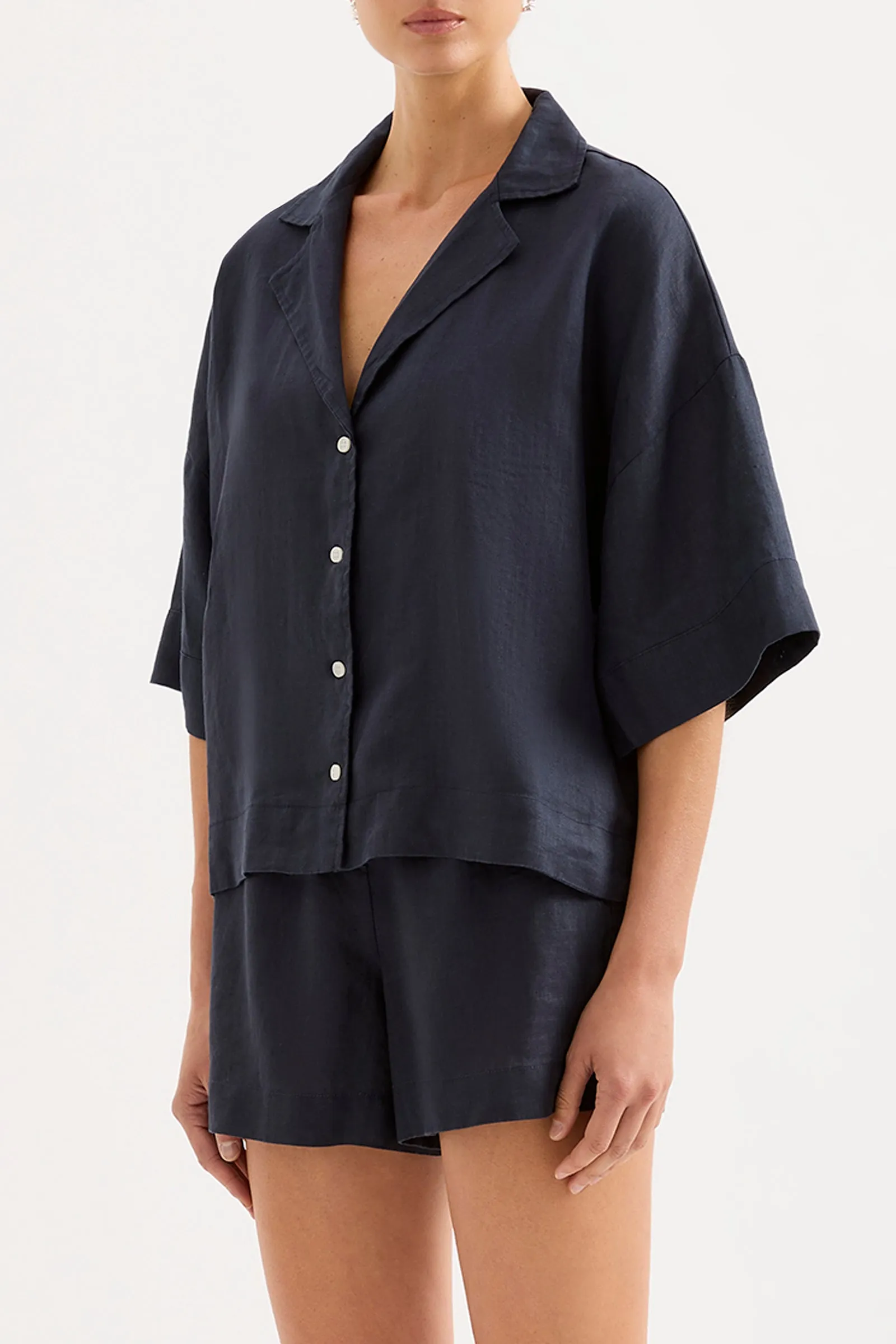 LOUNGE LINEN SHIRT sold by Nude Lucy product image thumbnail 3