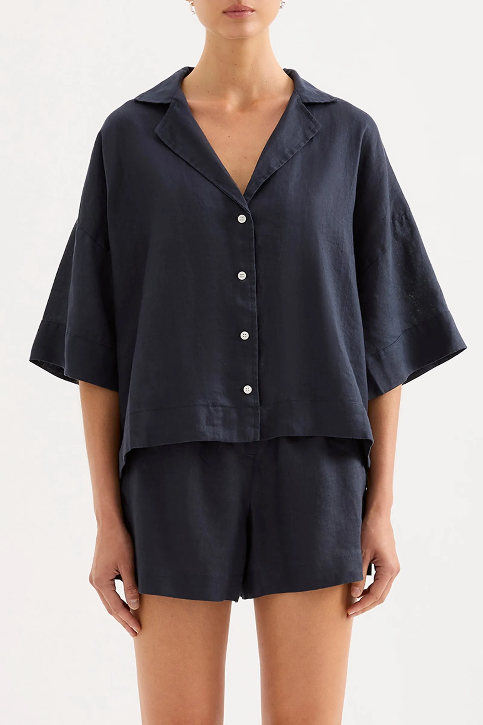 LOUNGE LINEN SHIRT sold by Nude Lucy product image thumbnail 2