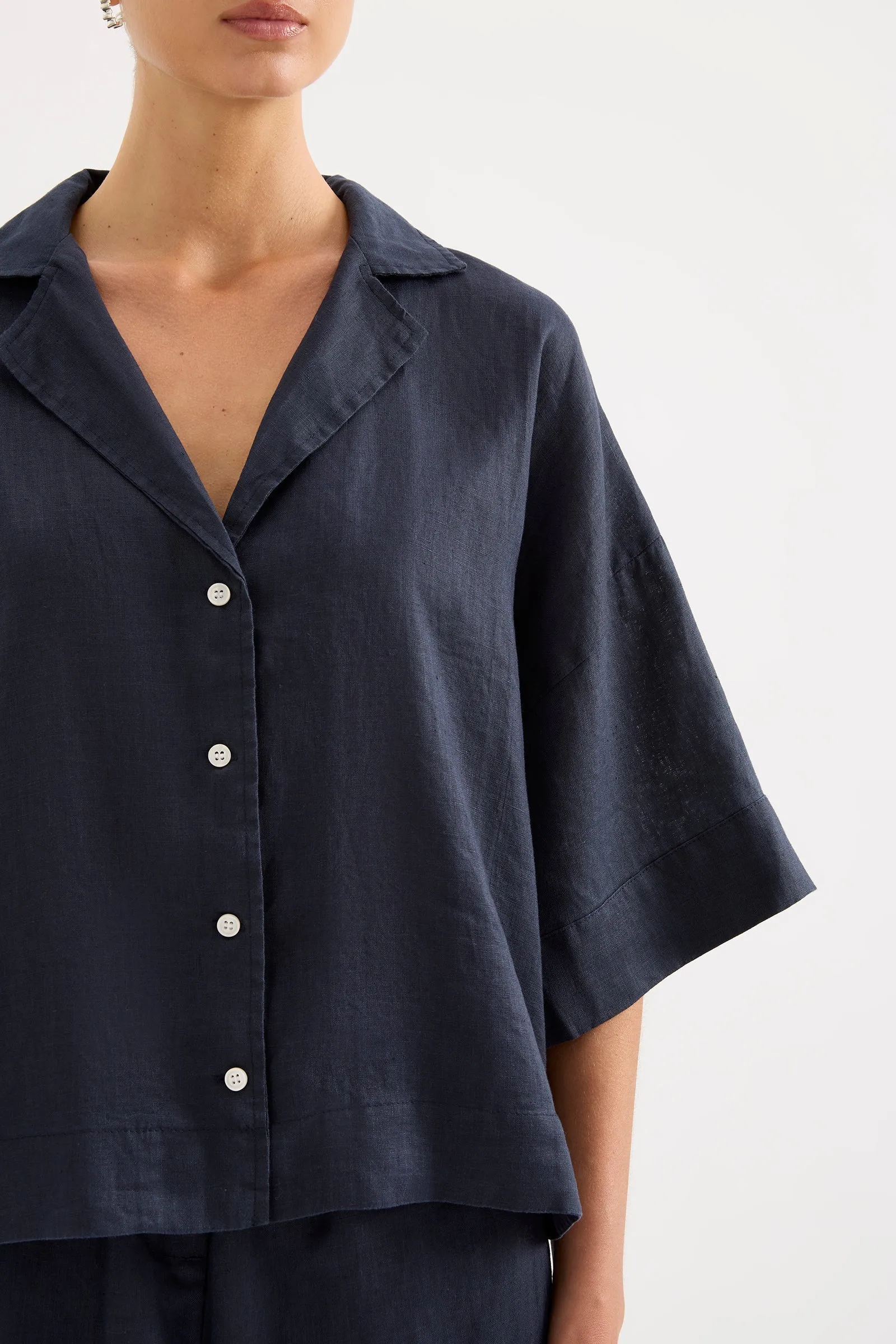 LOUNGE LINEN SHIRT sold by Nude Lucy product image thumbnail 5