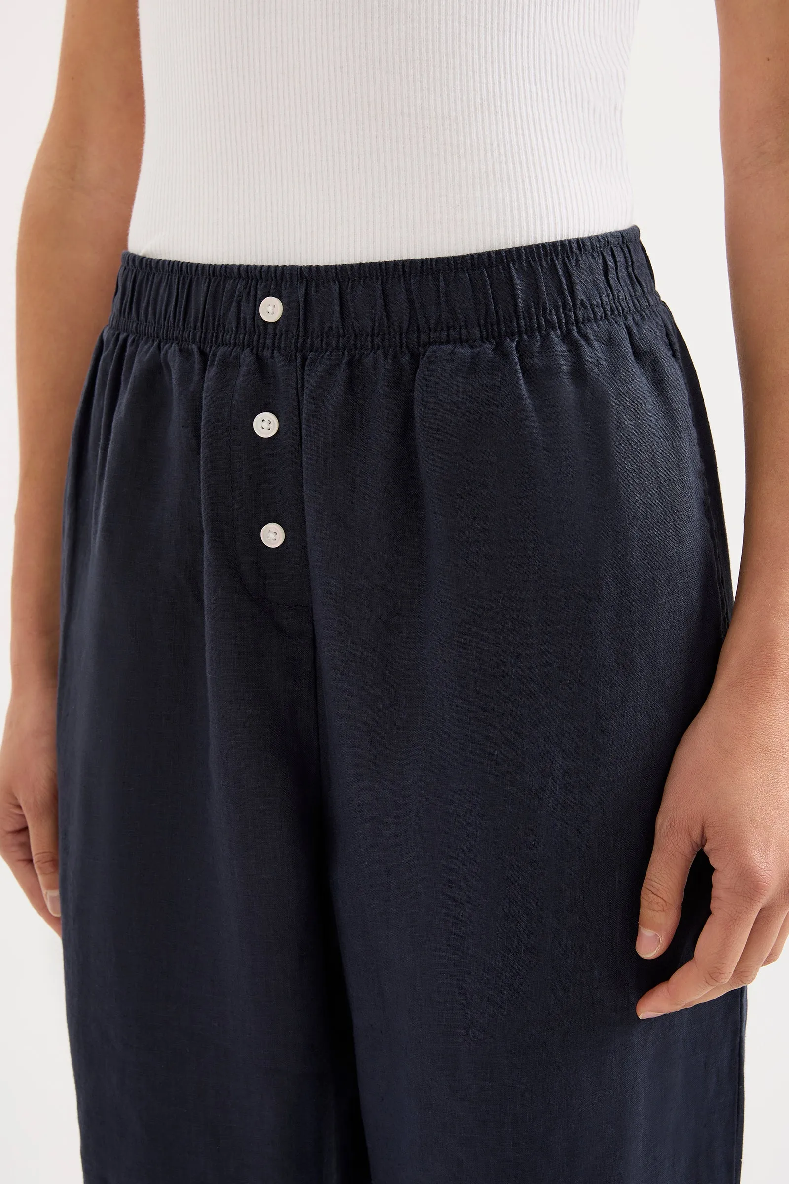 LOUNGE LINEN PANT sold by Nude Lucy product image thumbnail 5