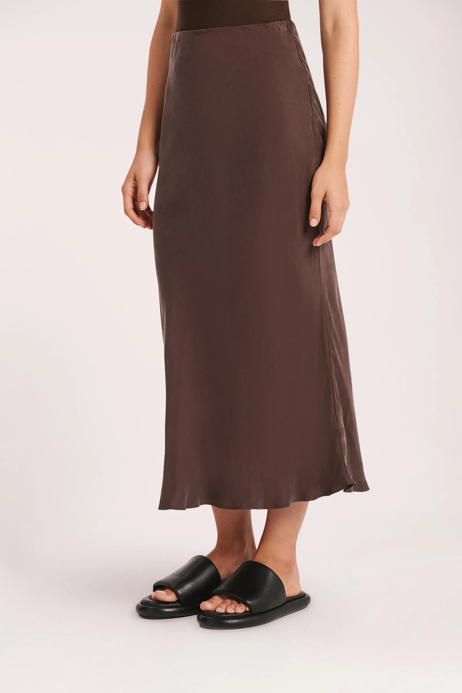 HARLOW CUPRO MIDI SKIRT sold by Nude Lucy product image thumbnail 3