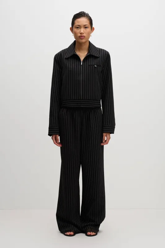 MAEVE PINSTRIPE BOMBER sold by Nude Lucy