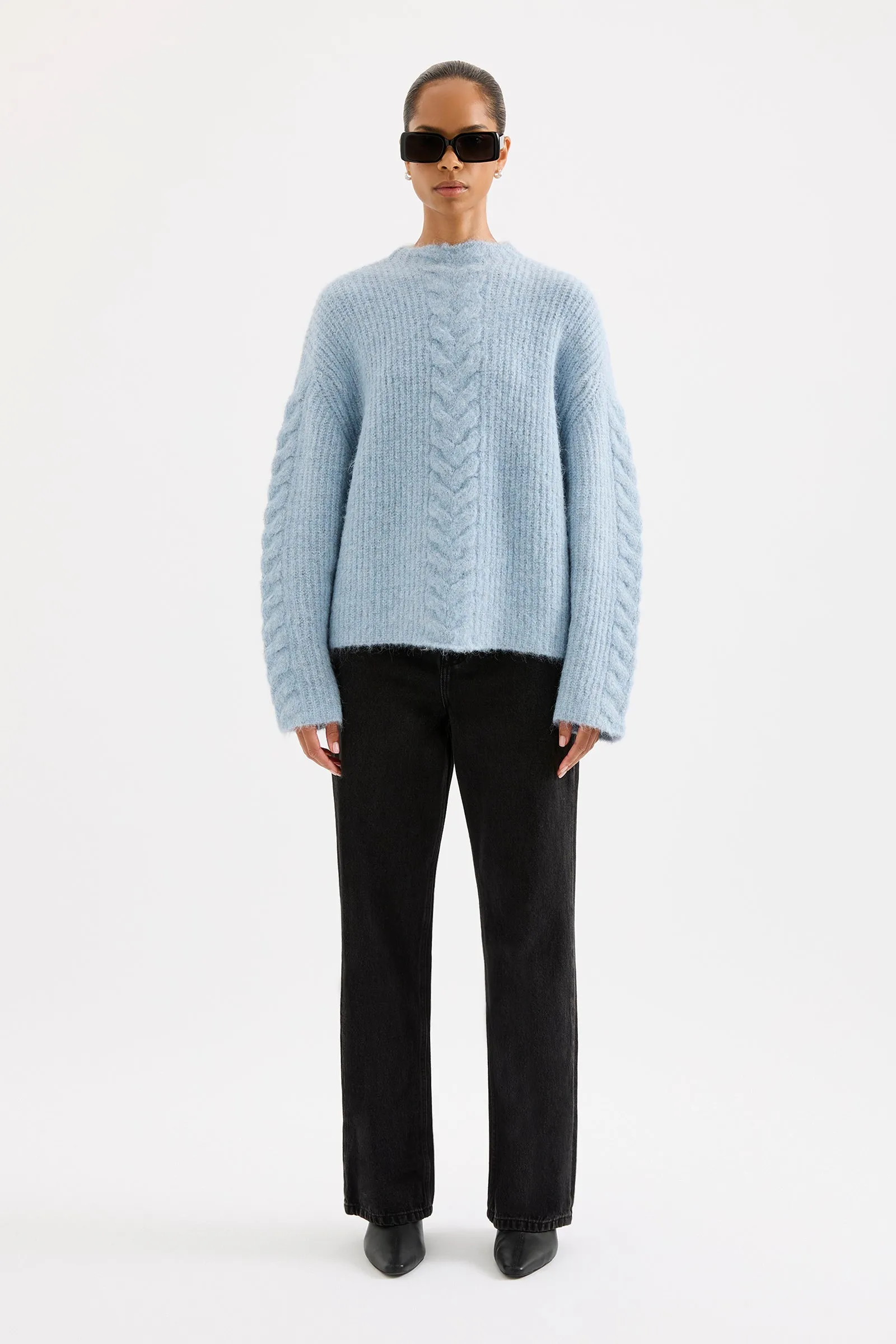 PAIGE CABLE KNIT sold by Nude Lucy product image thumbnail 2