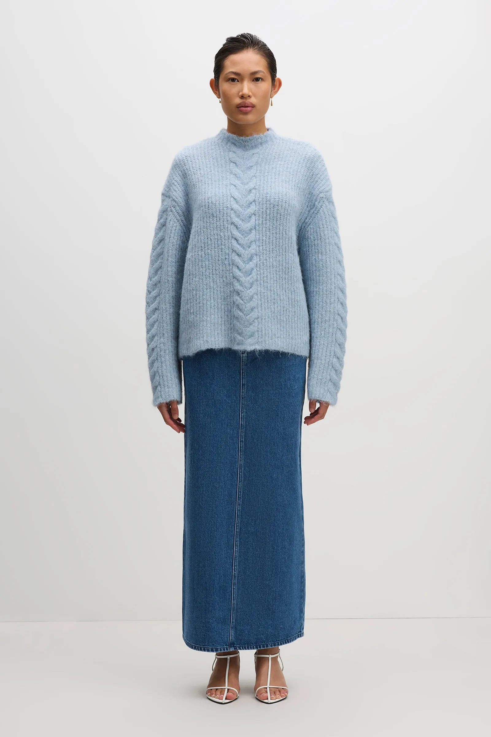 PAIGE CABLE KNIT sold by Nude Lucy