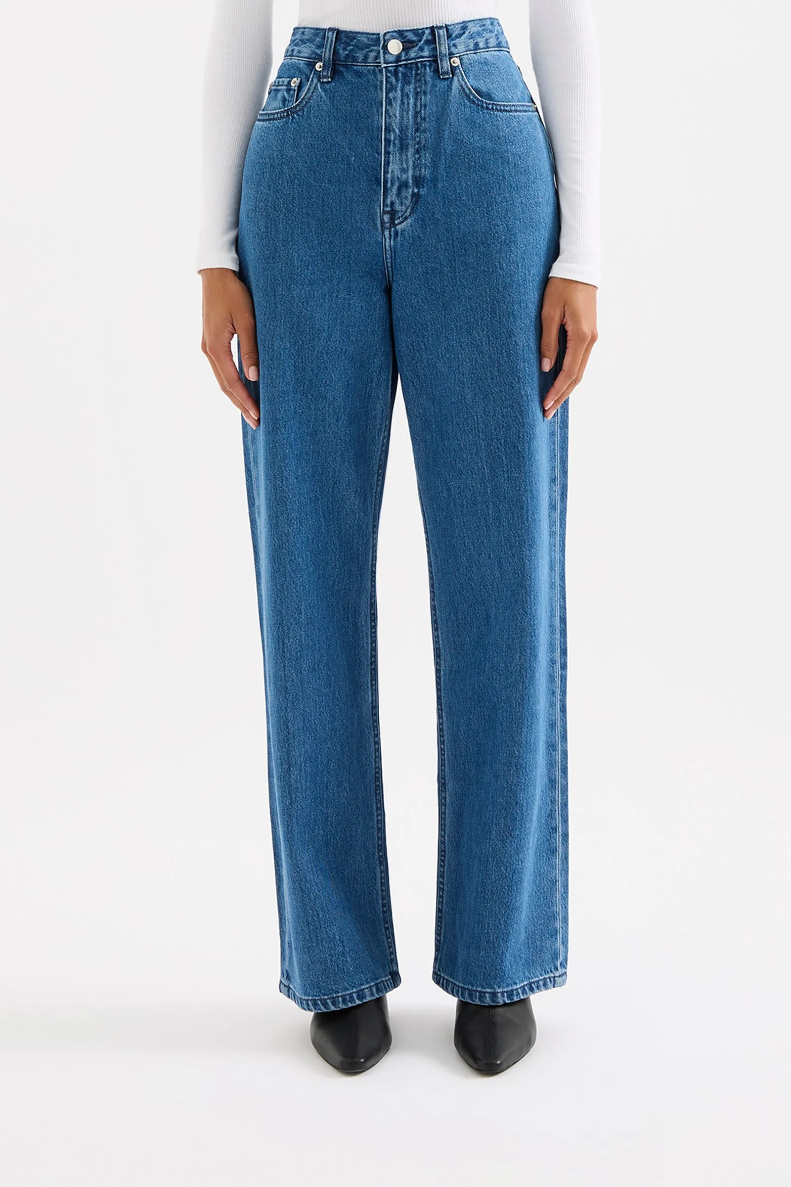 ORGANIC RELAXED LEG JEAN sold by Nude Lucy product image thumbnail 3