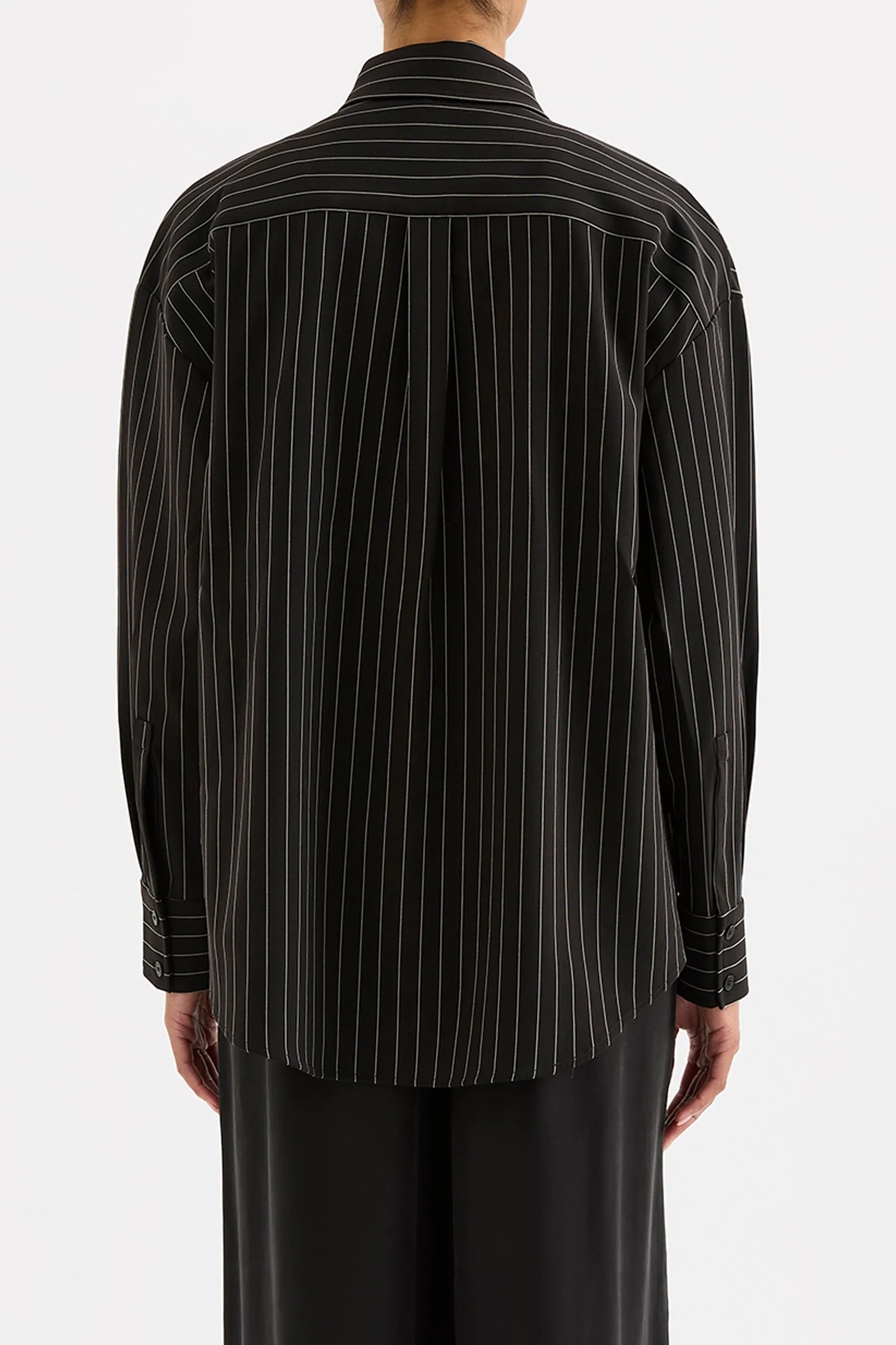 MAEVE PINSTRIPE SHIRT sold by Nude Lucy product image thumbnail 4
