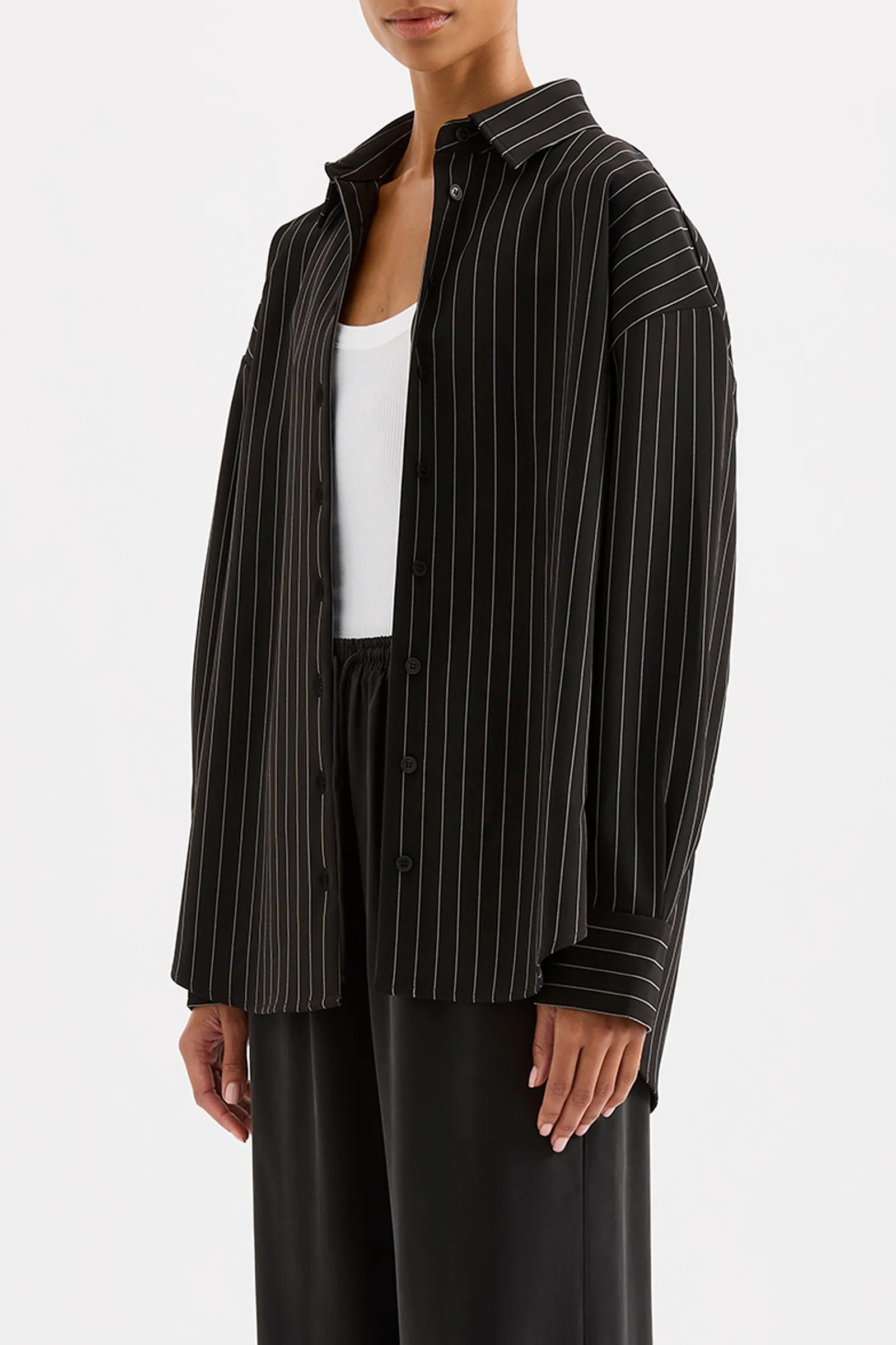 MAEVE PINSTRIPE SHIRT sold by Nude Lucy product image thumbnail 3