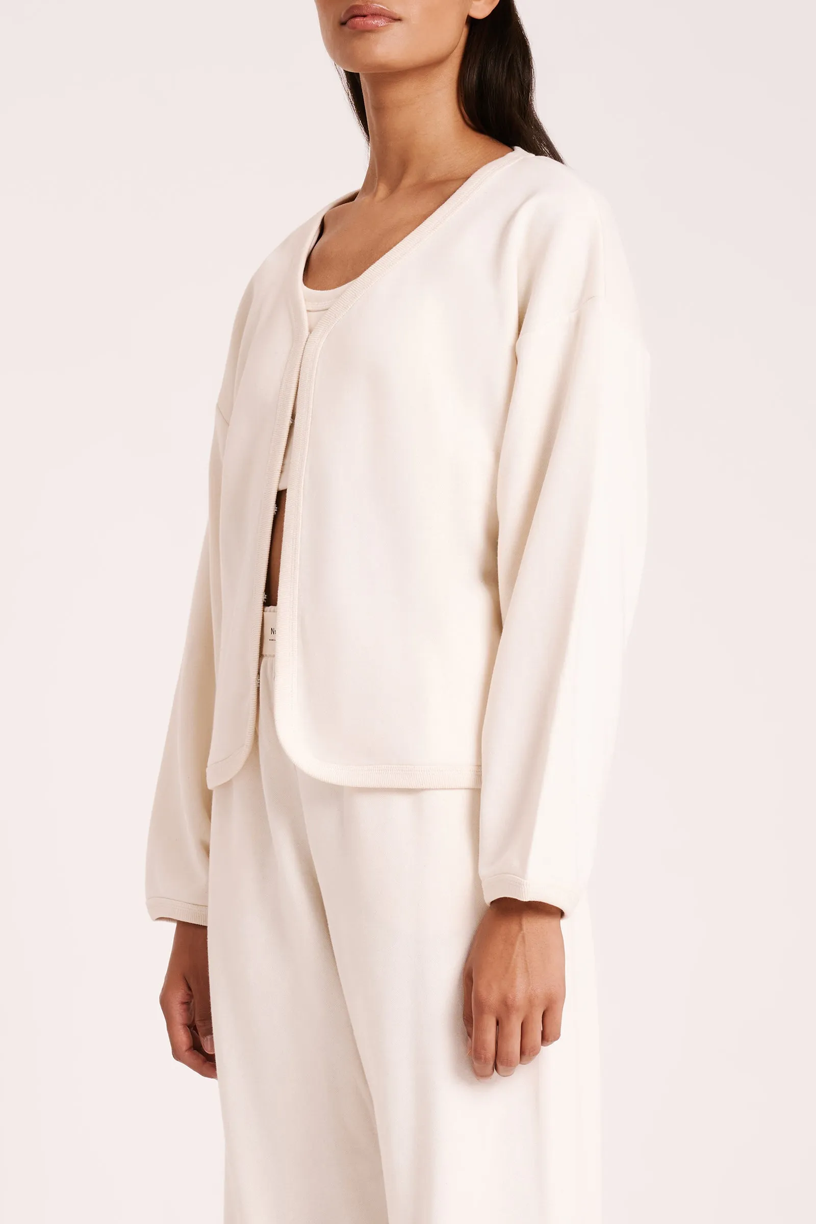 LOUNGE FLEECE CARDIGAN sold by Nude Lucy product image thumbnail 3