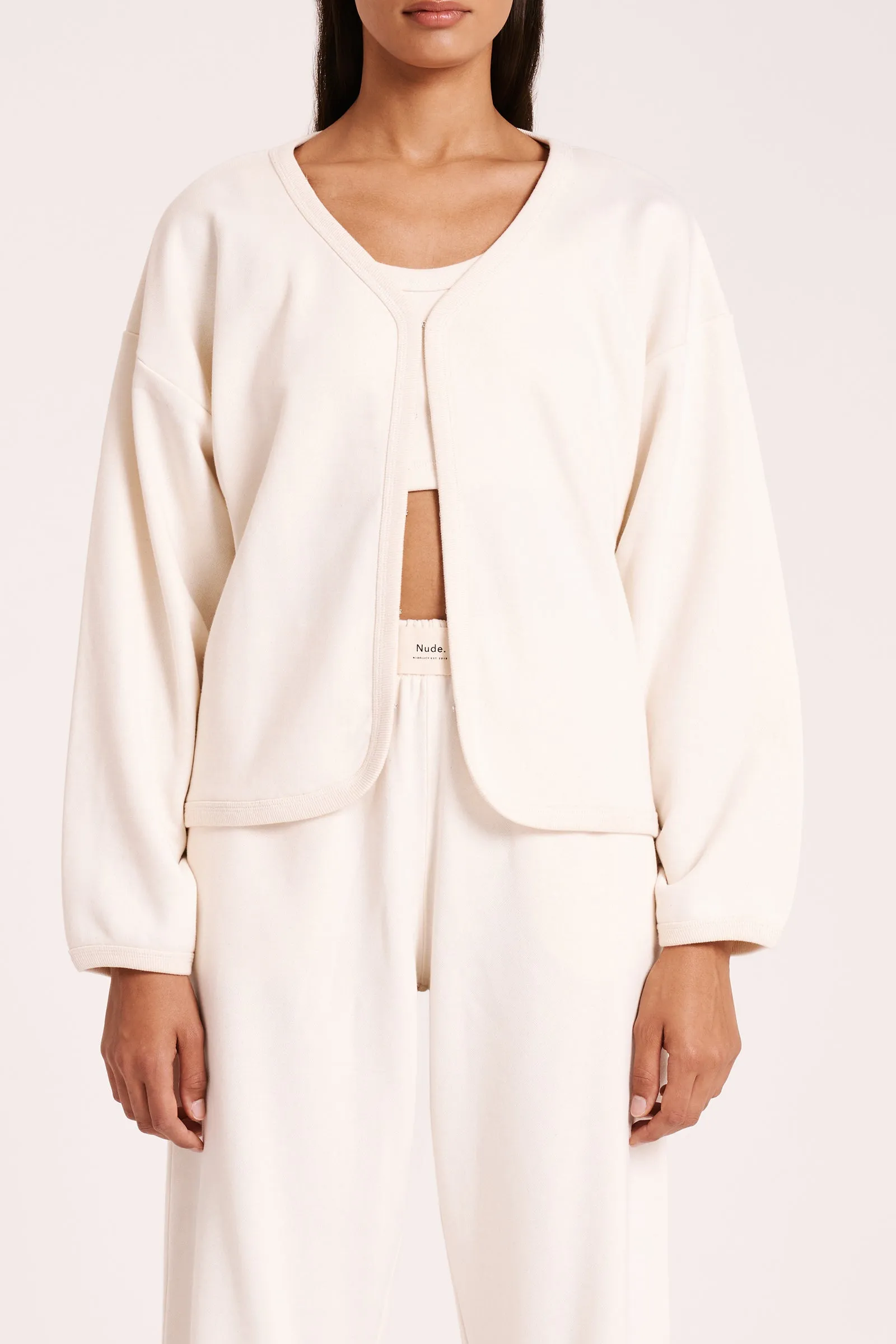 LOUNGE FLEECE CARDIGAN sold by Nude Lucy product image thumbnail 2