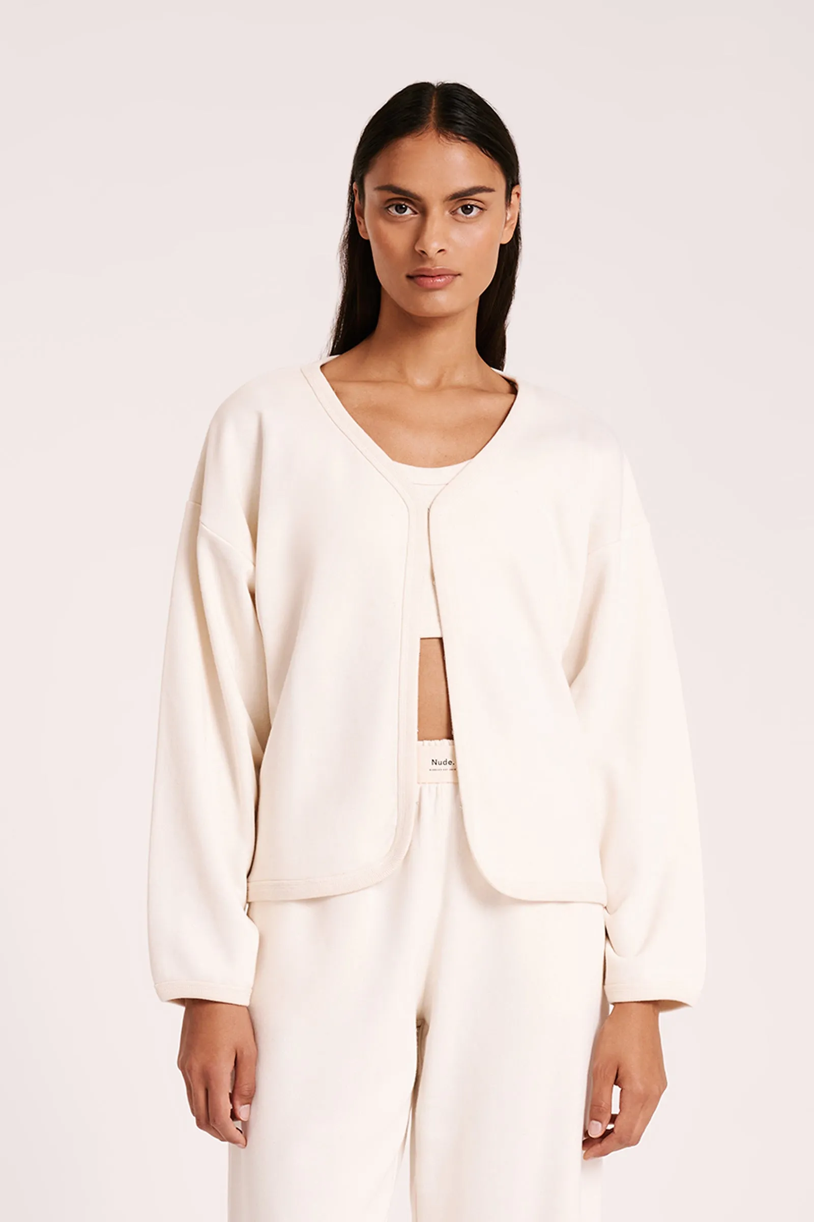 LOUNGE FLEECE CARDIGAN sold by Nude Lucy