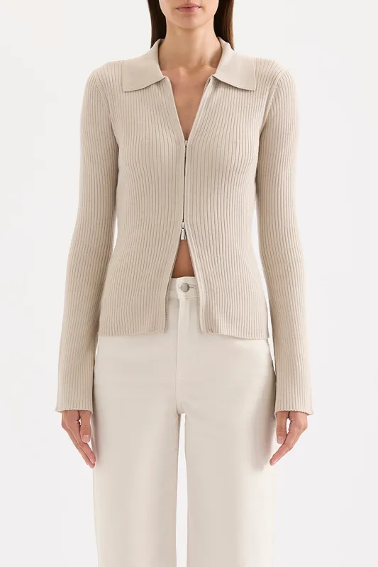 BETINA ZIP FRONT KNIT sold by Nude Lucy