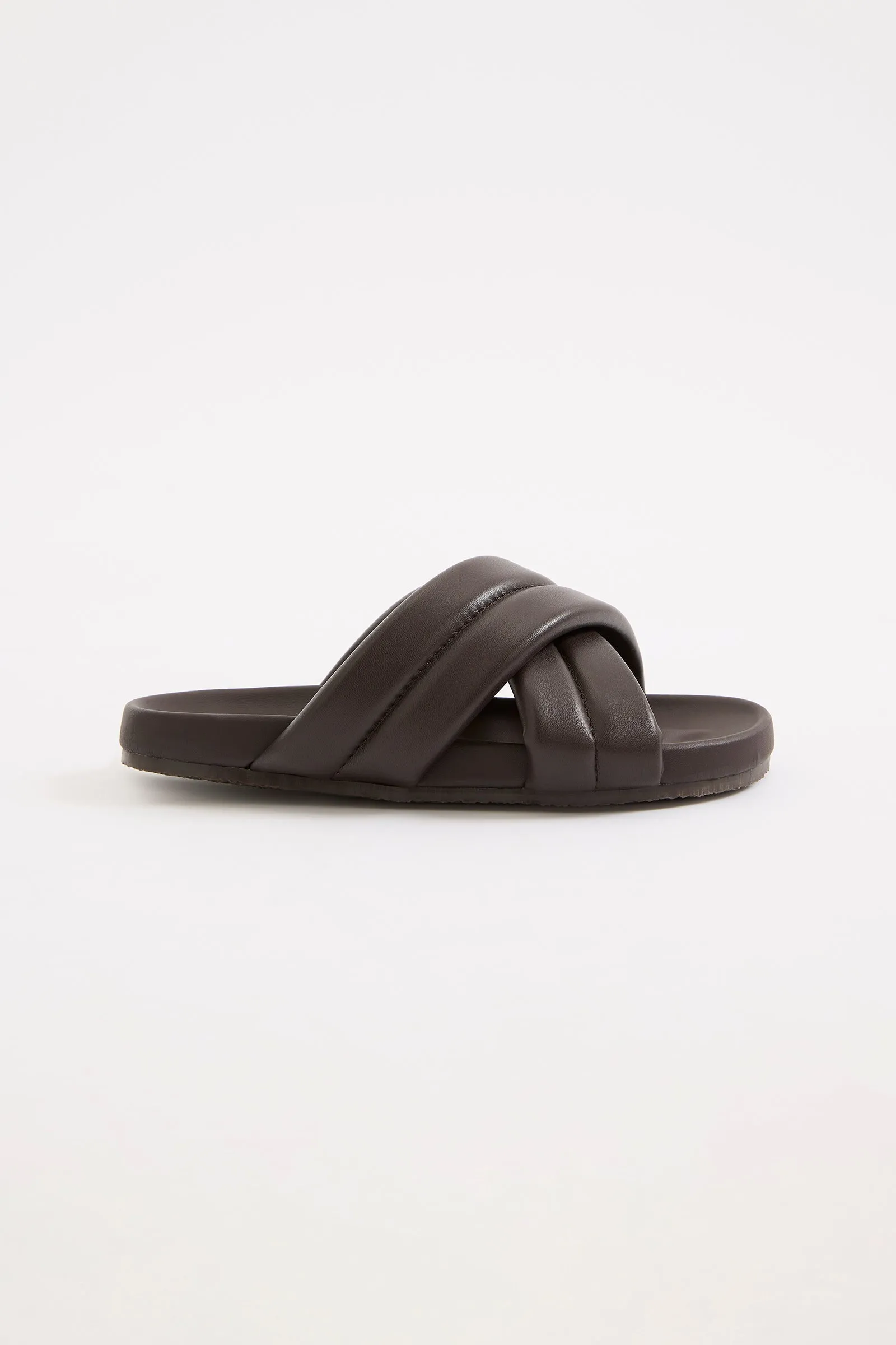 CROSSOVER LEATHER SLIDE sold by Nude Lucy product image thumbnail 3