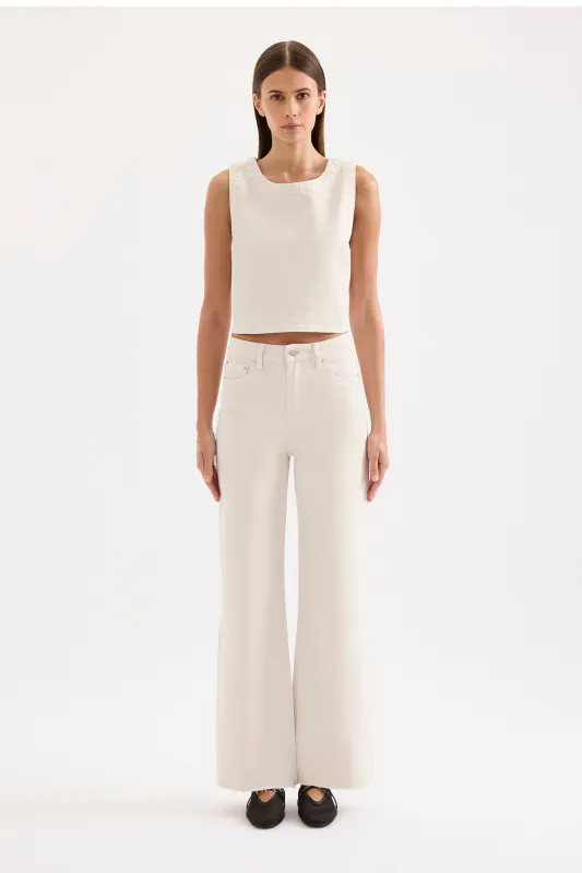 CALI STRETCH WIDE LEG JEAN sold by Nude Lucy