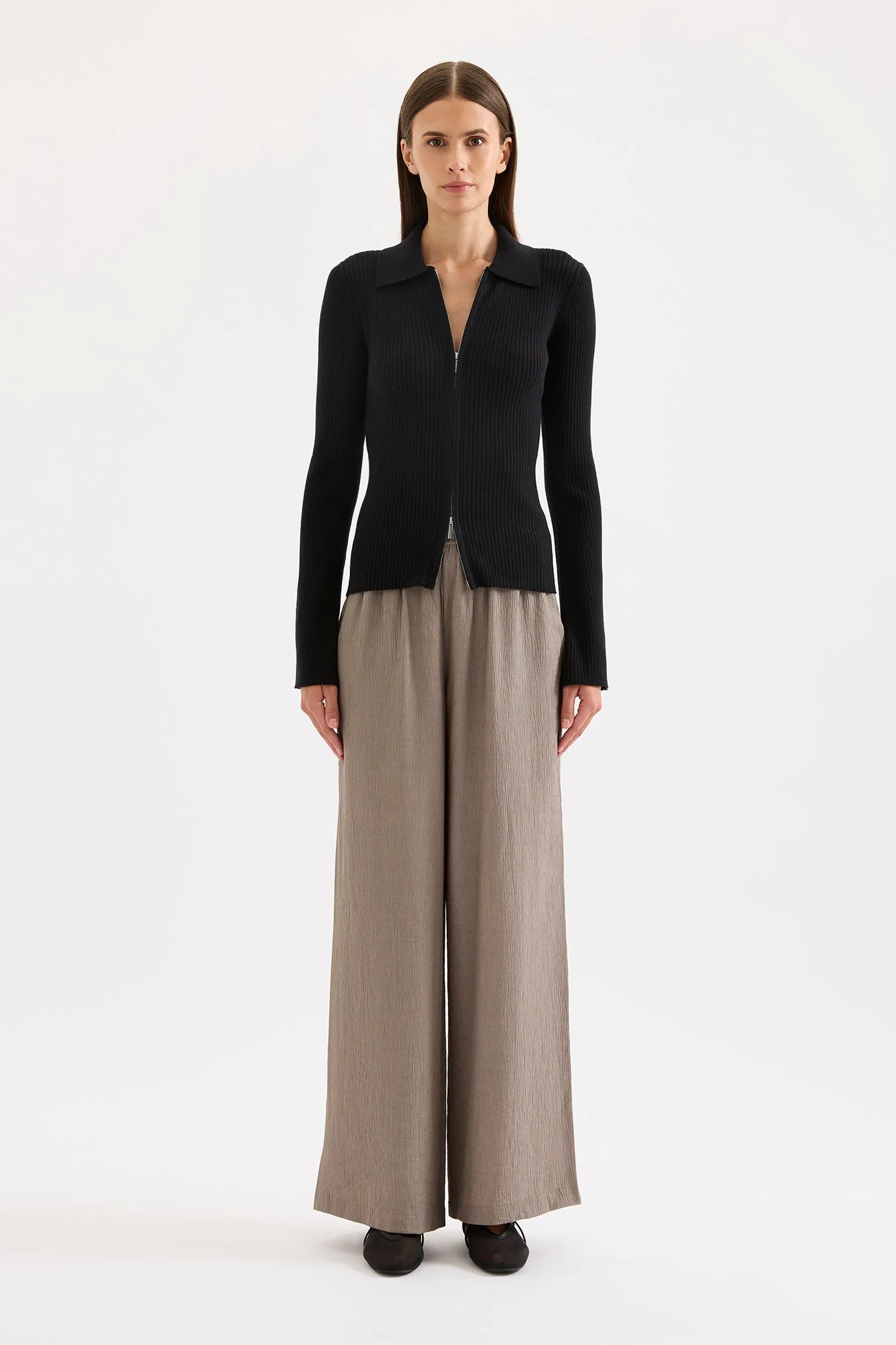 BETINA ZIP FRONT KNIT sold by Nude Lucy