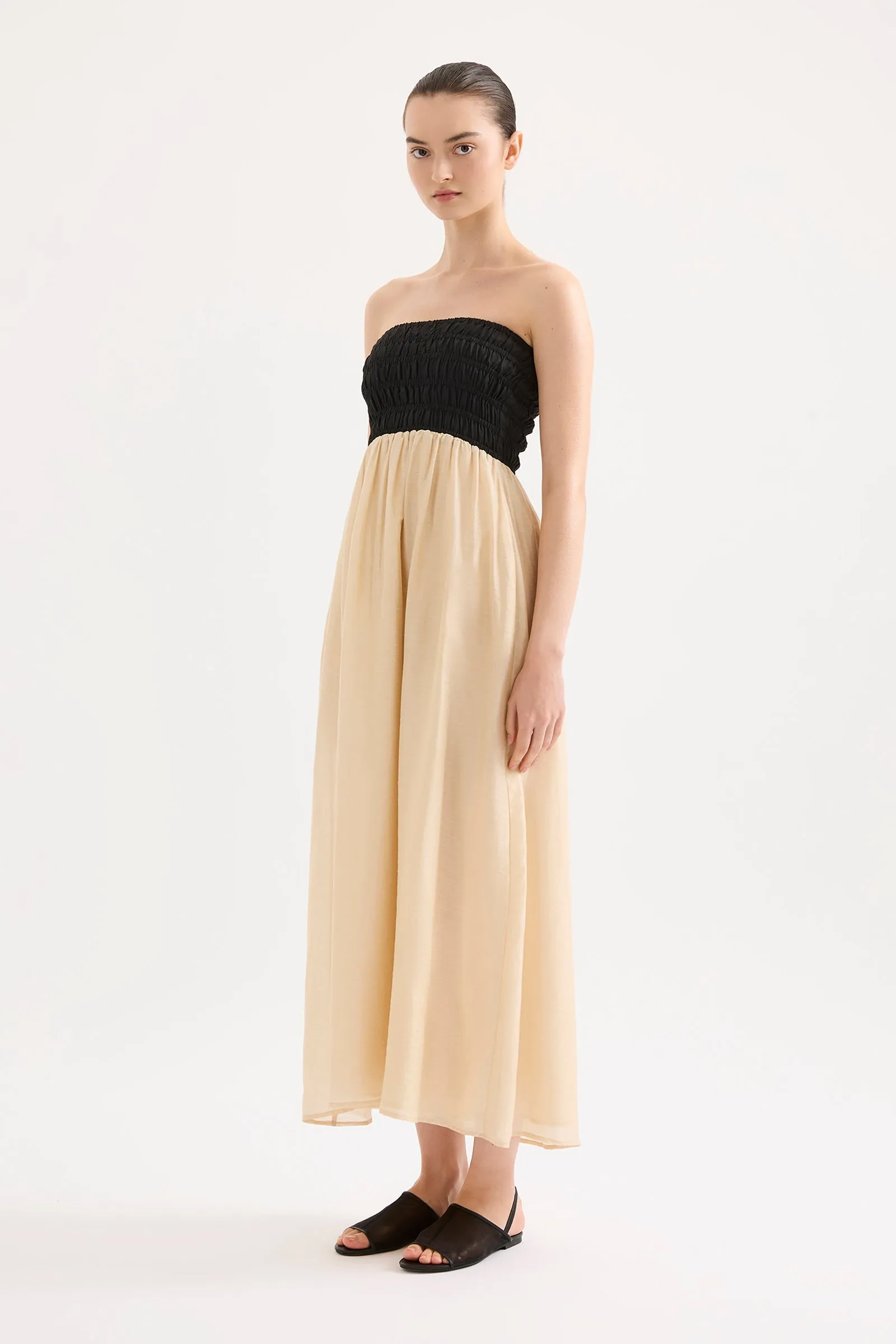 FRANCES SHIRRED MAXI DRESS sold by Nude Lucy product image thumbnail 3