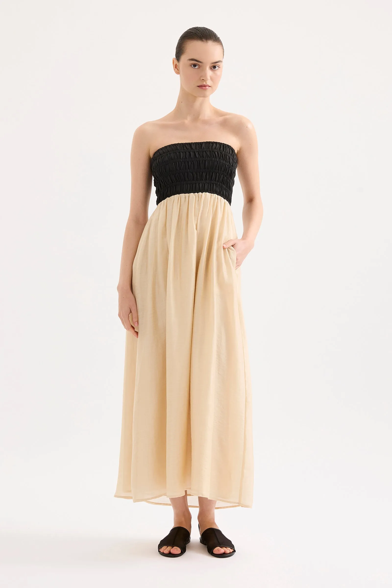 FRANCES SHIRRED MAXI DRESS sold by Nude Lucy product image thumbnail 2