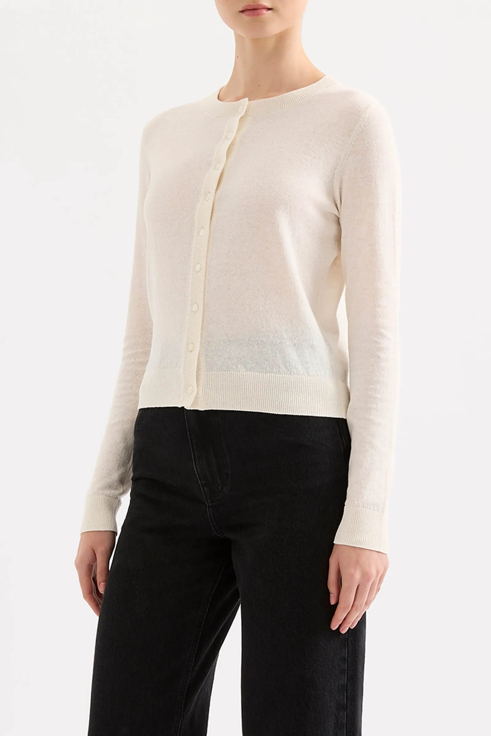 LOUIE LINEN BLEND CARDIGAN sold by Nude Lucy product image thumbnail 3