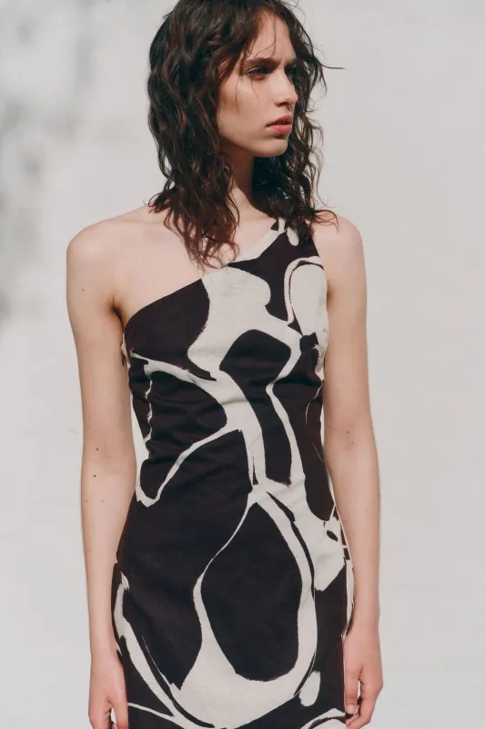 OMBRA LINEN MINI DRESS sold by Nude Lucy