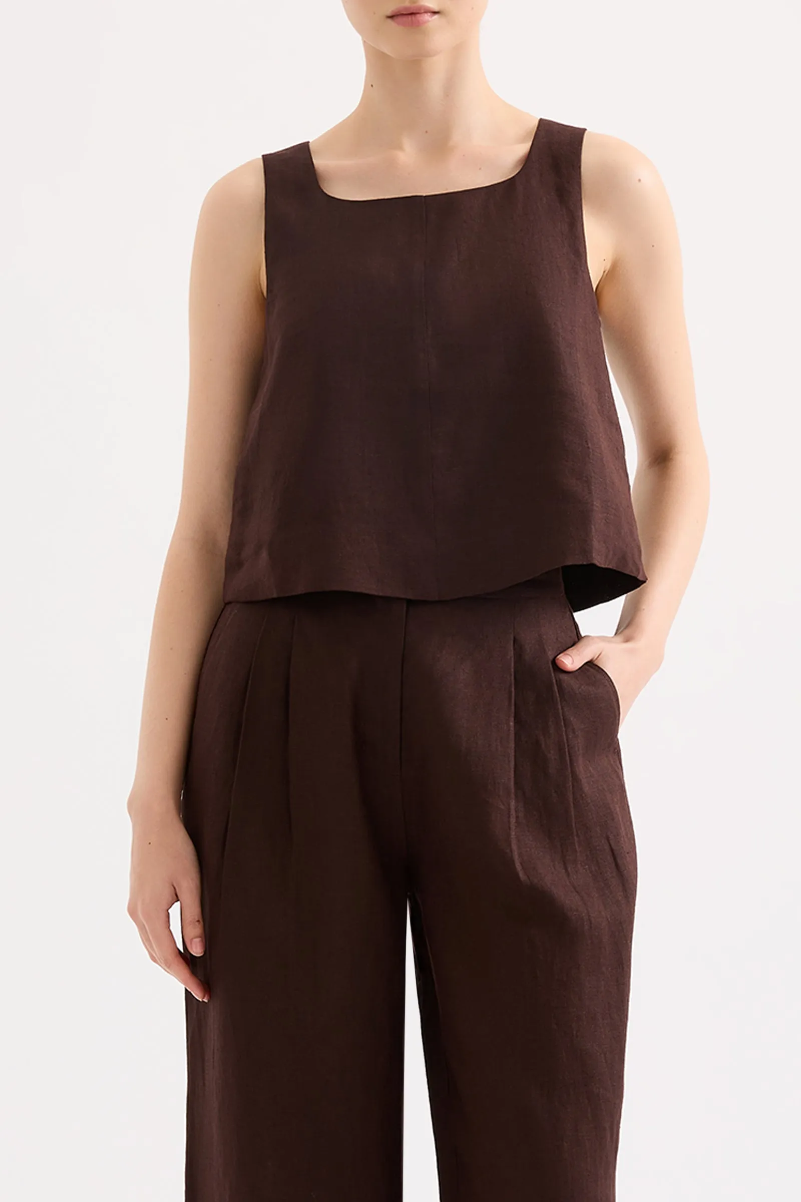 THILDA LINEN TOP sold by Nude Lucy product image thumbnail 2