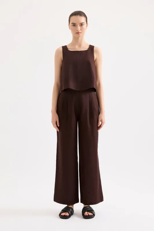 THILDA LINEN TOP made by Nude Lucy