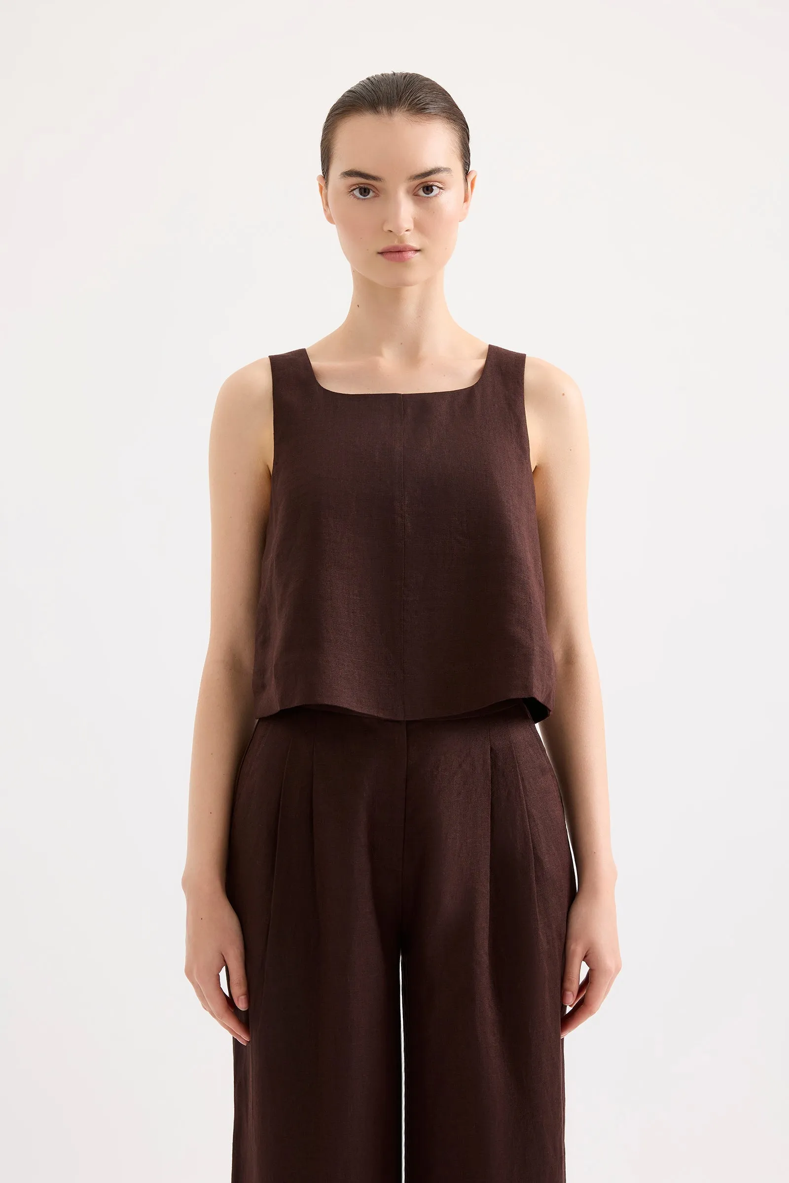THILDA LINEN TOP sold by Nude Lucy product image thumbnail 5