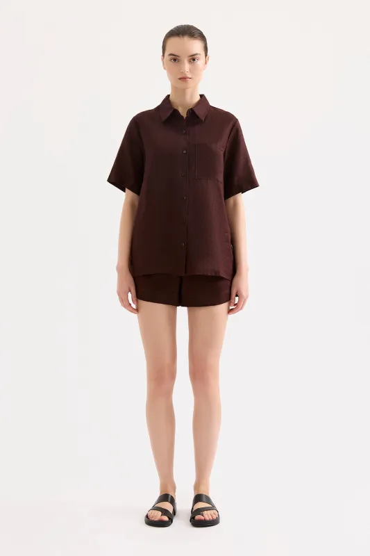 BLAKE LINEN SHIRT sold by Nude Lucy