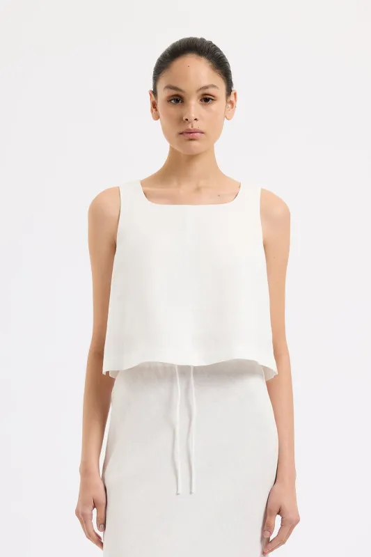 THILDA LINEN TOP sold by Nude Lucy