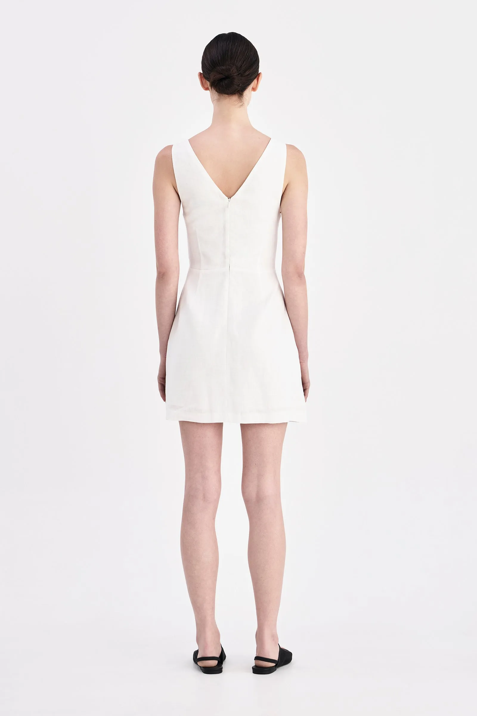 BLAIR LINEN MINI DRESS sold by Nude Lucy product image thumbnail 3