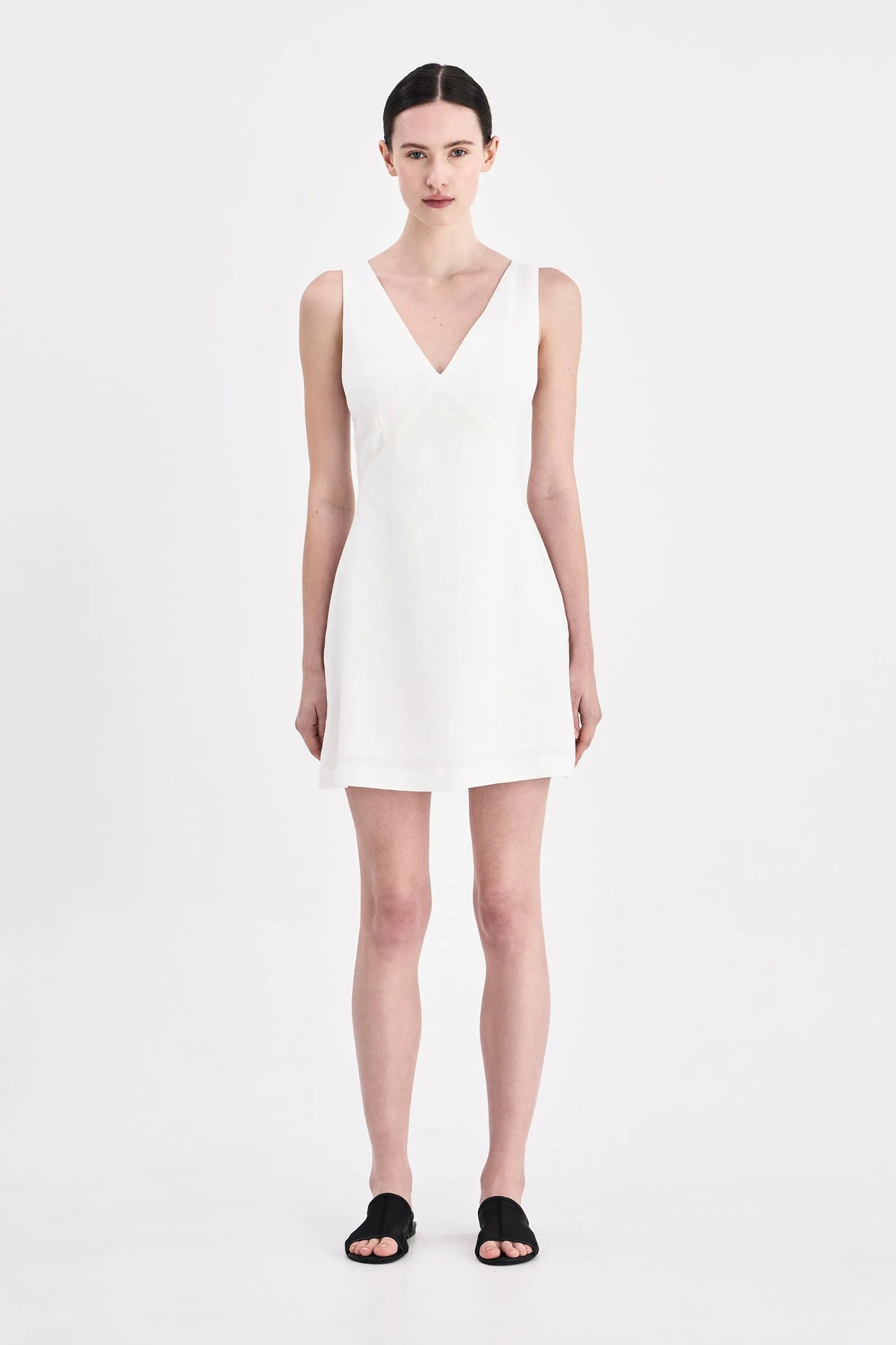BLAIR LINEN MINI DRESS sold by Nude Lucy