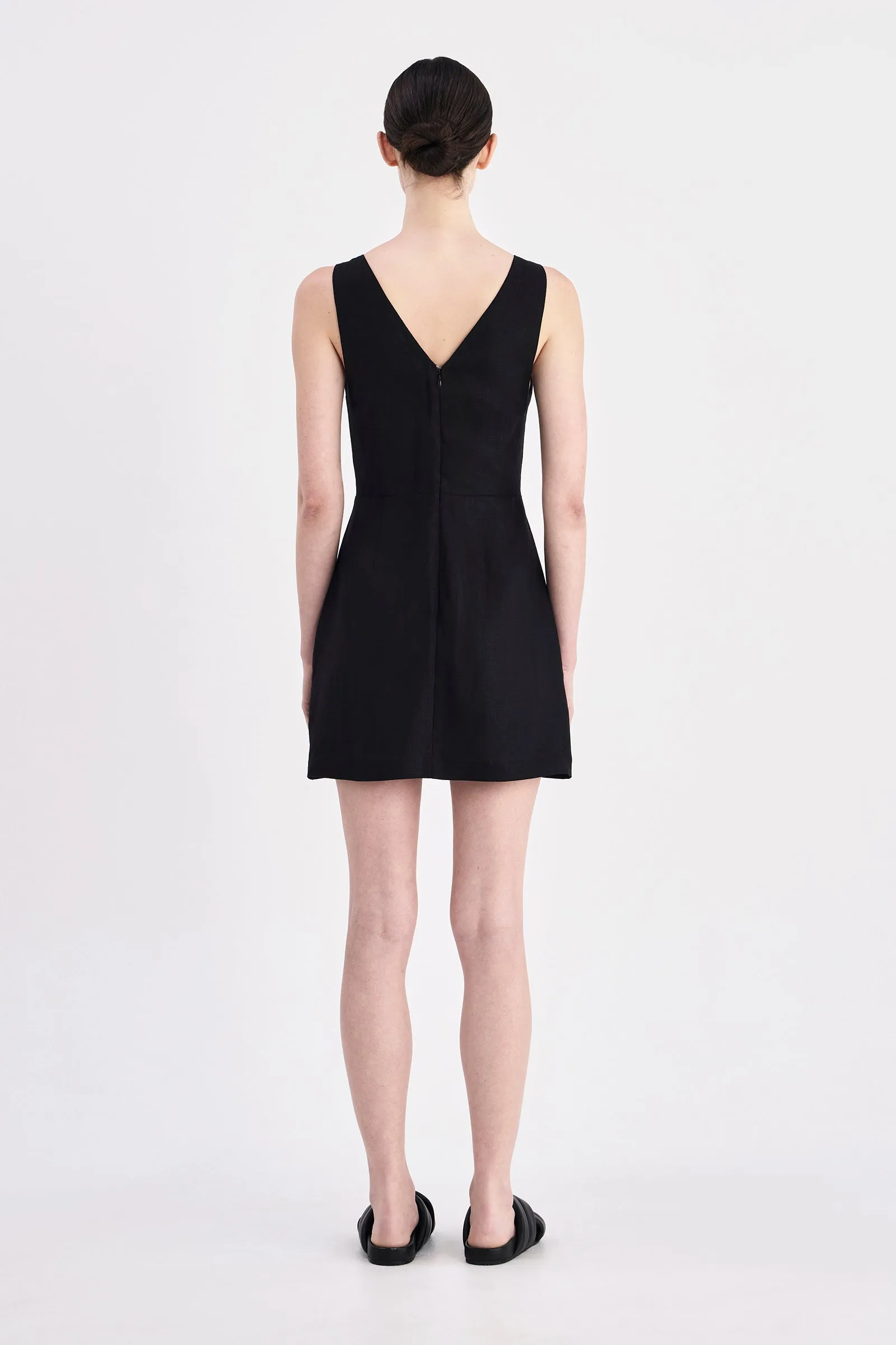BLAIR LINEN MINI DRESS sold by Nude Lucy product image thumbnail 3