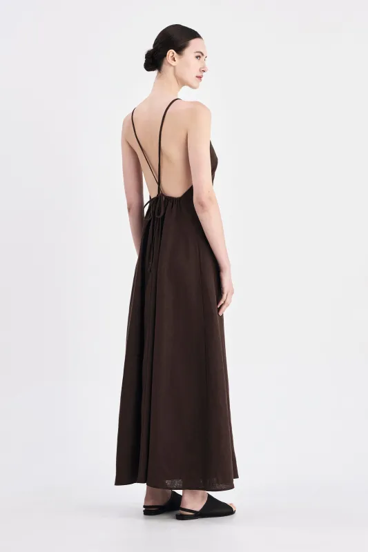 ZIBA LINEN MAXI DRESS sold by Nude Lucy