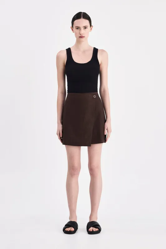 THILDA LINEN SKIRT sold by Nude Lucy