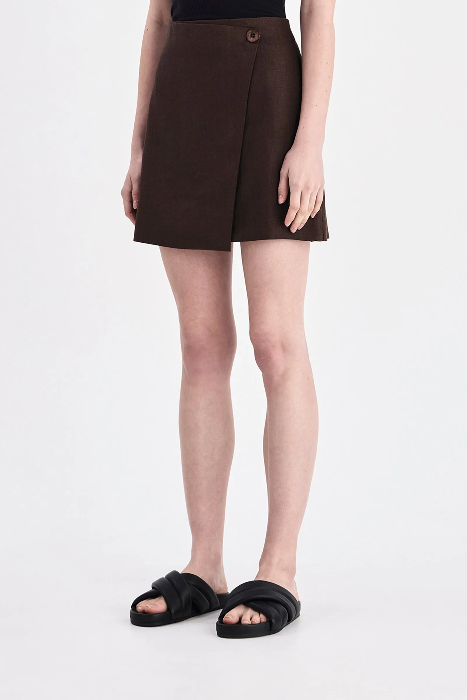 THILDA LINEN SKIRT sold by Nude Lucy product image thumbnail 3