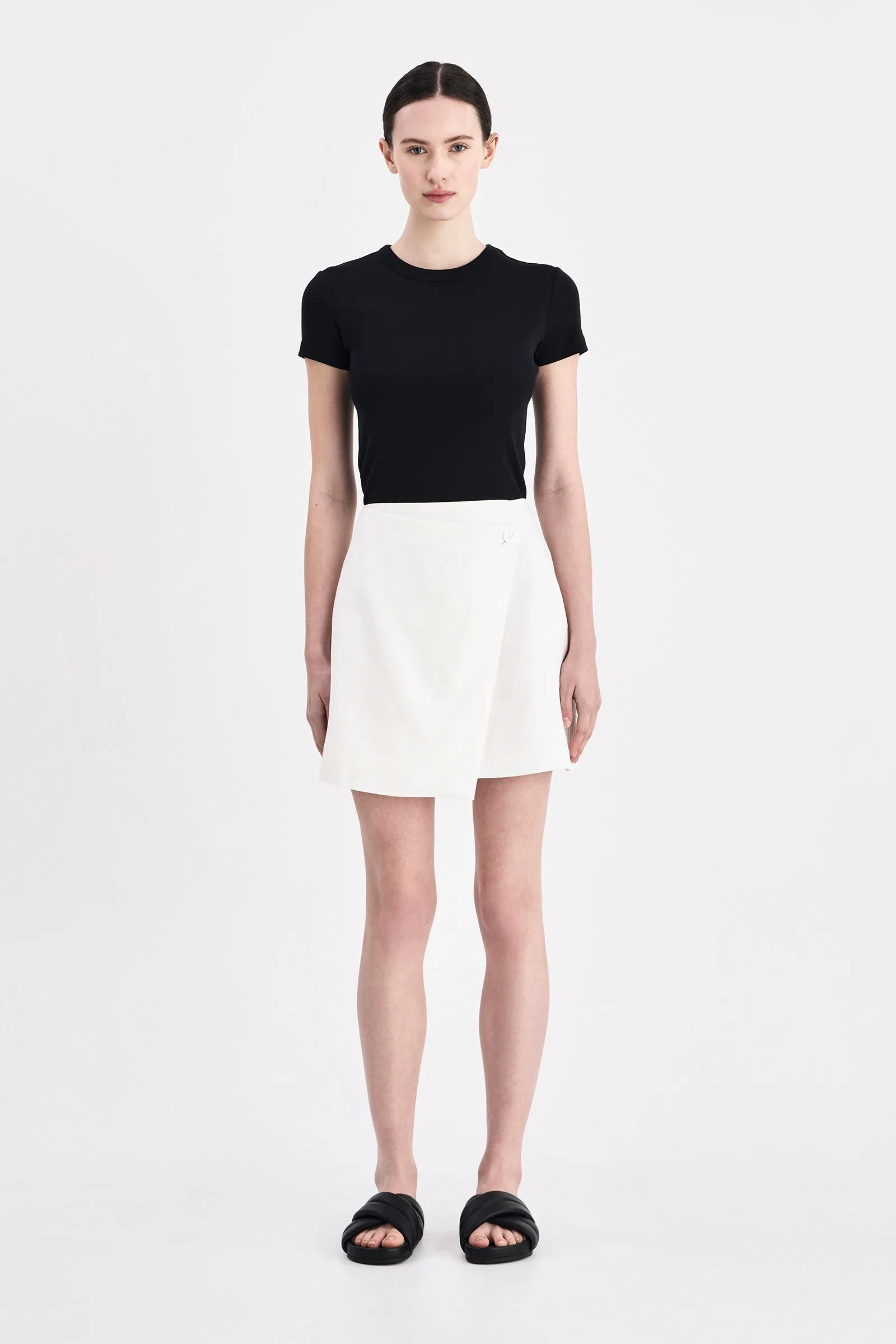 THILDA LINEN SKIRT sold by Nude Lucy