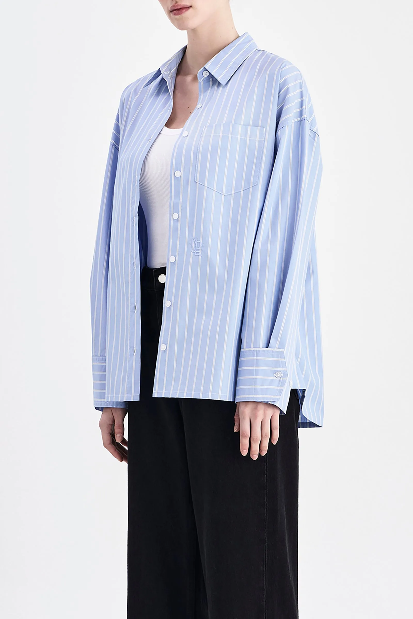 ORGANIC POPLIN SHIRT sold by Nude Lucy product image thumbnail 3