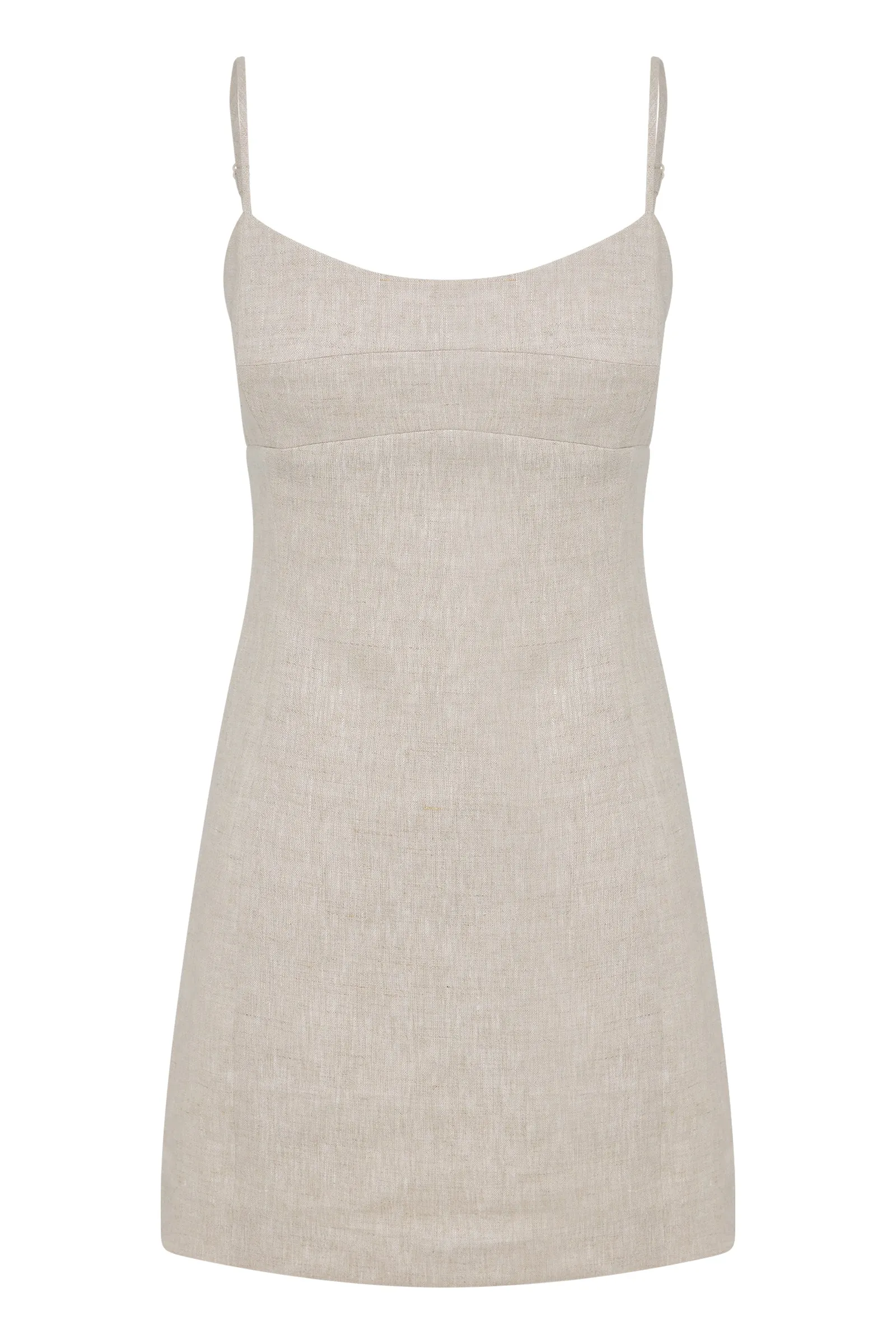 CARMELA LINEN MINI DRESS sold by Nude Lucy product image thumbnail 5