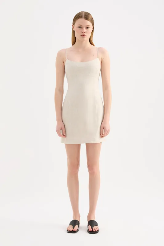 CARMELA LINEN MINI DRESS sold by Nude Lucy